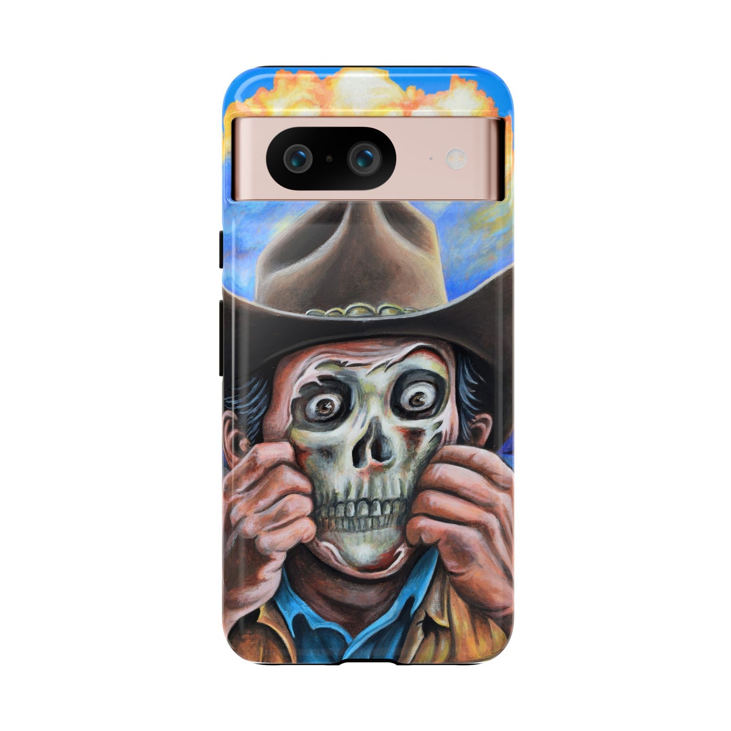 Skull Cowboy Phone Case - Tough Cases with Bold Artwork, Unique Gift for Halloween, Bold Aesthetic, Ideal for Music Lovers, [...]