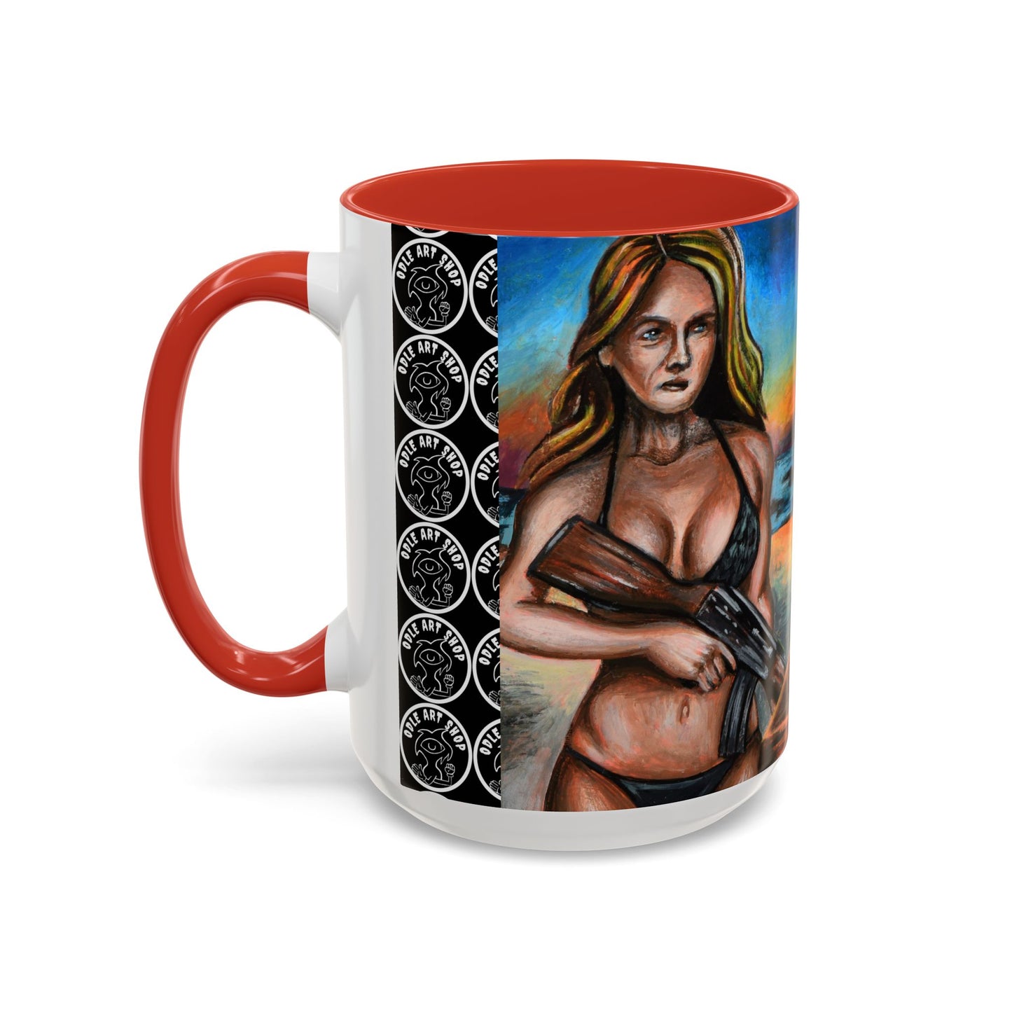 Vibrant Art-Inspired Coffee Mug, Unique Gift for Beach Lovers, Collectible Drinkware, Perfect for Birthdays, Home Decor