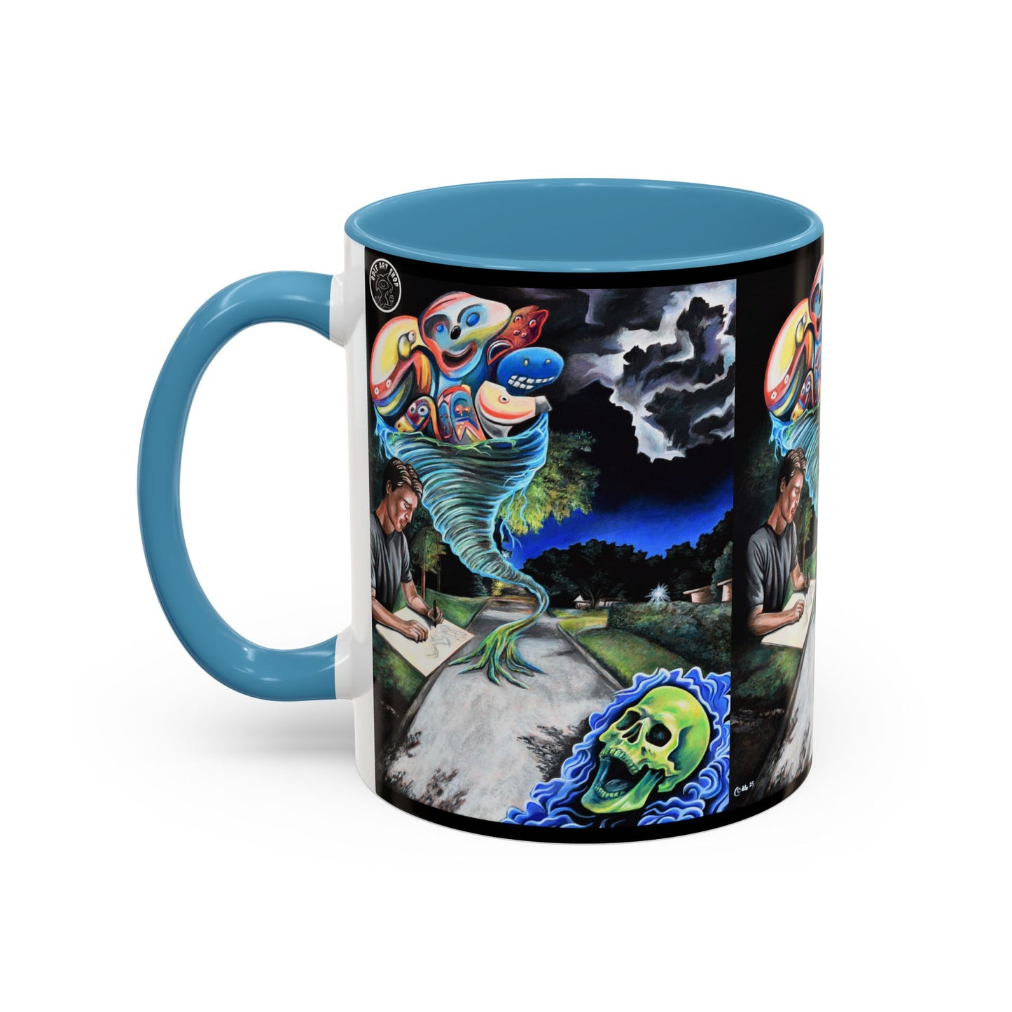 Artistic Accent Coffee Mug - Unique Gift for Coffee Lovers, Creative Aesthetic, Home Decor, Art Enthusiast, Birthday Present, Collectible