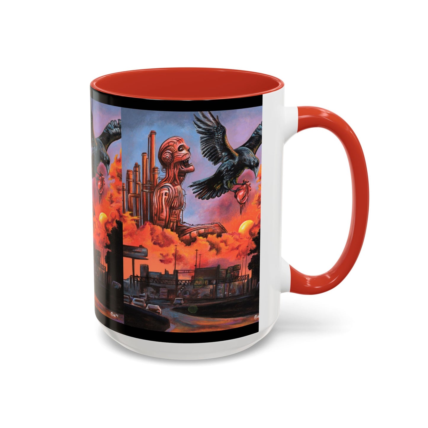 Surreal Art Coffee Mug, Unique Gift for Art Lovers, Home Decor, Black Handle Mug, Perfect for Birthdays, Holidays