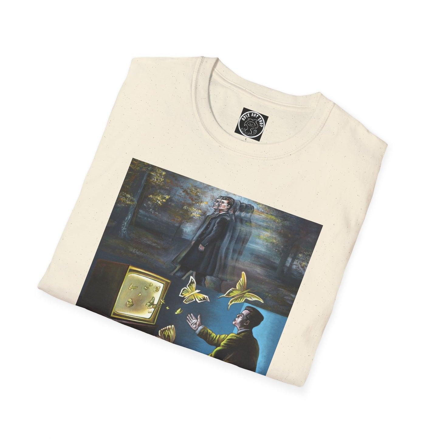 Surreal Boxing Scene T‑Shirt — Vintage Noir Collage Art Tee
