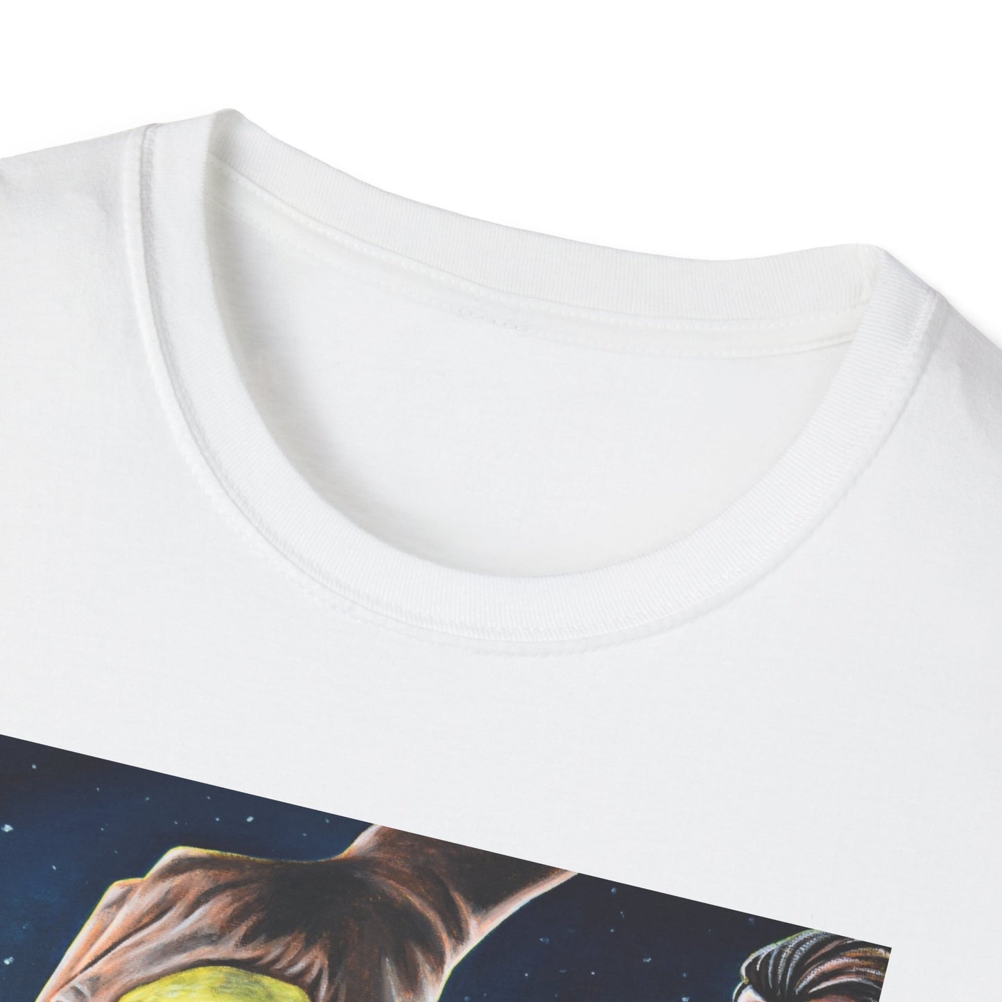 Galactic Adventure Unisex Softstyle T-Shirt, Cosmic Shirt, Art Tee, Sci-Fi Gift, Festival Wear, Unisex Graphic Tee