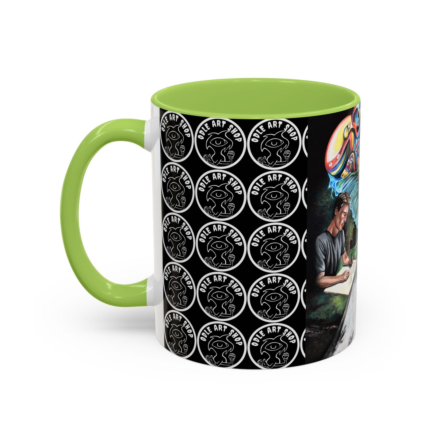 Artistic Accent Coffee Mug - Unique Gift for Coffee Lovers, Creative Aesthetic, Home Decor, Art Enthusiast, Birthday Present, Collectible