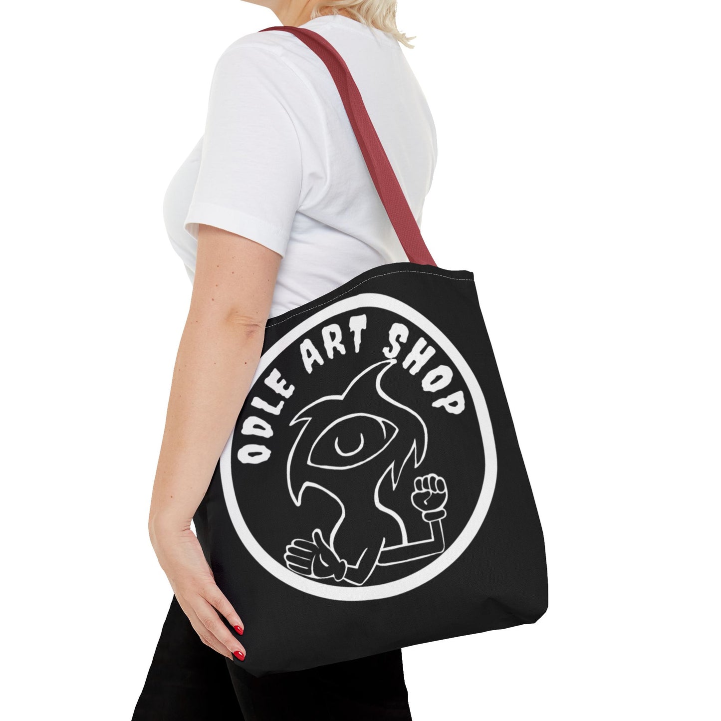 Artistic Tote Bag - Unique AOP Design, Fashionable Eco-Friendly, Everyday Use, Creative Gift, Art Lovers, Shopping Accessory