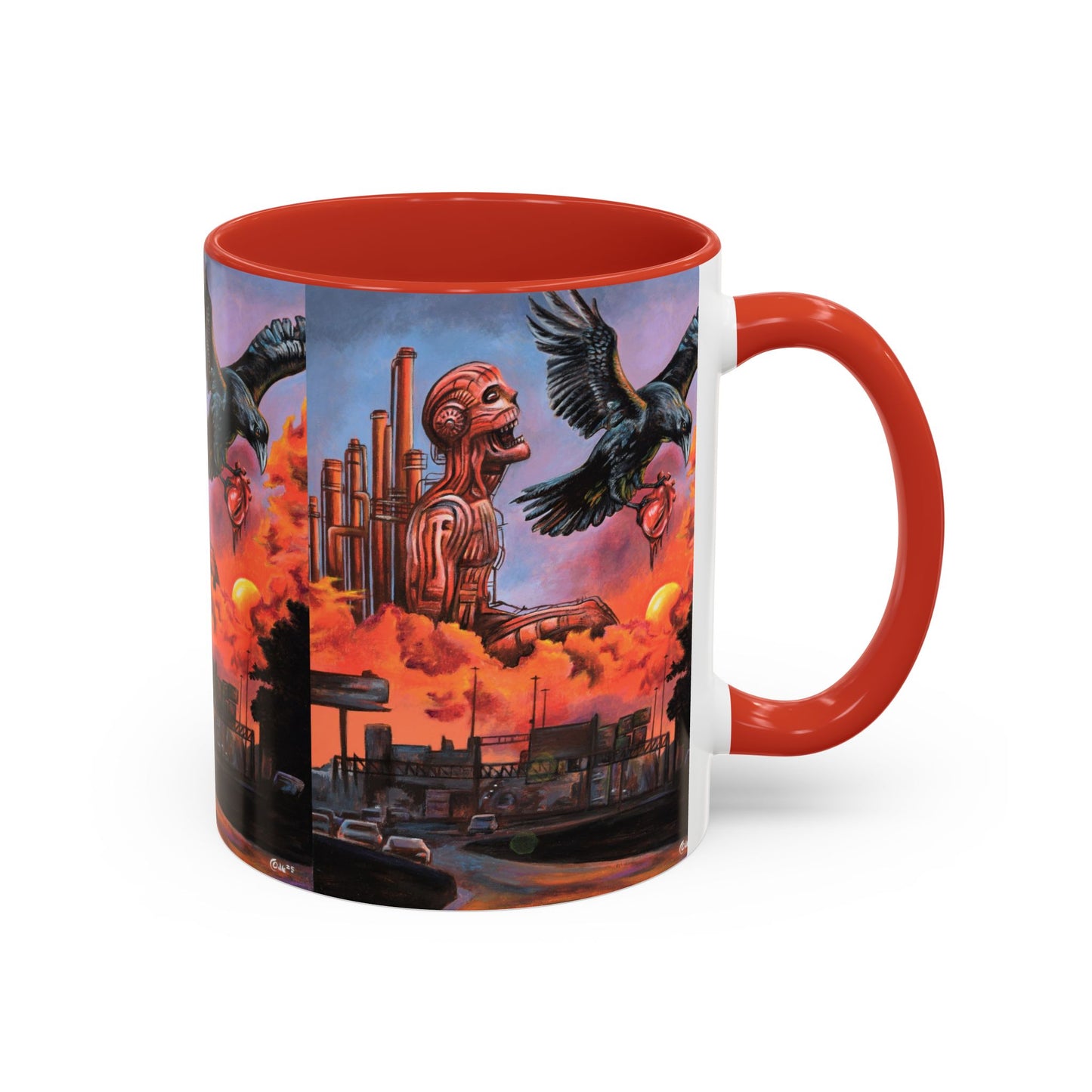 Surreal Art Coffee Mug, Unique Gift for Art Lovers, Home Decor, Black Handle Mug, Perfect for Birthdays, Holidays