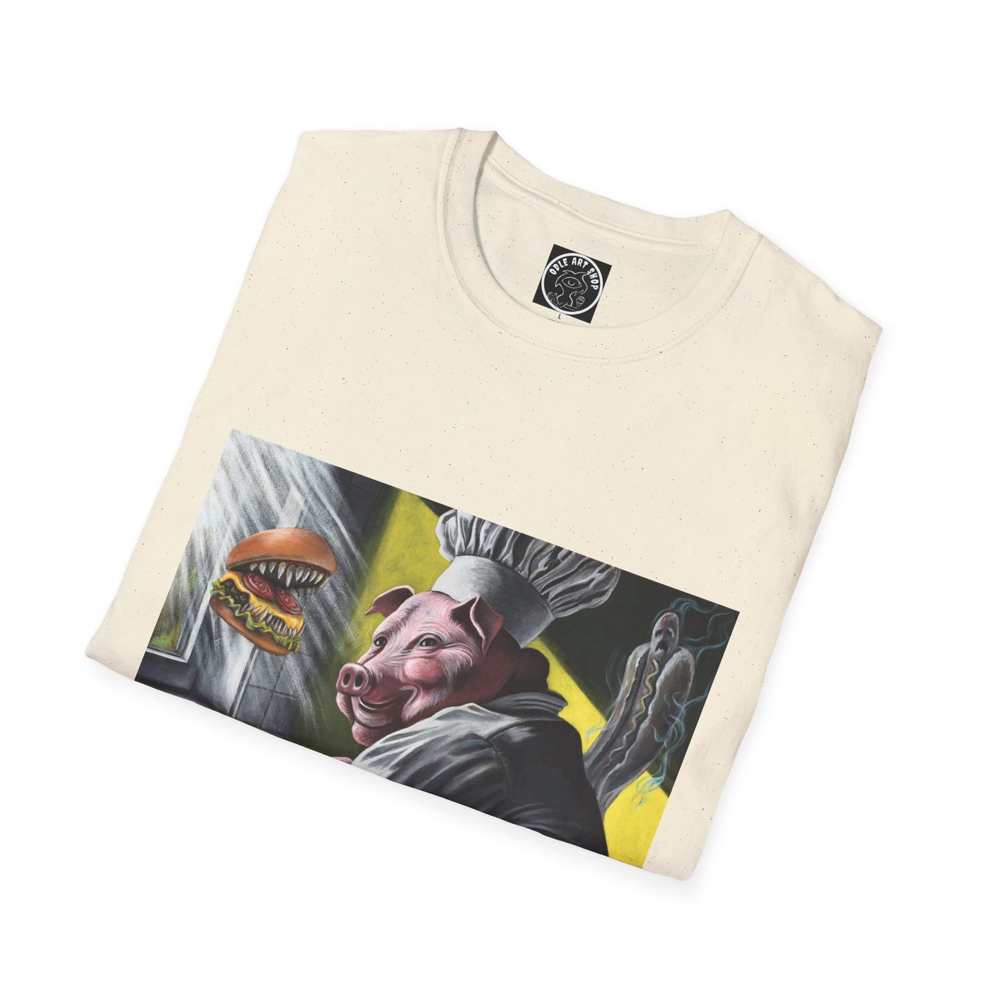 T-Shirt — Surreal Chef Pig Illustration Graphic Tee