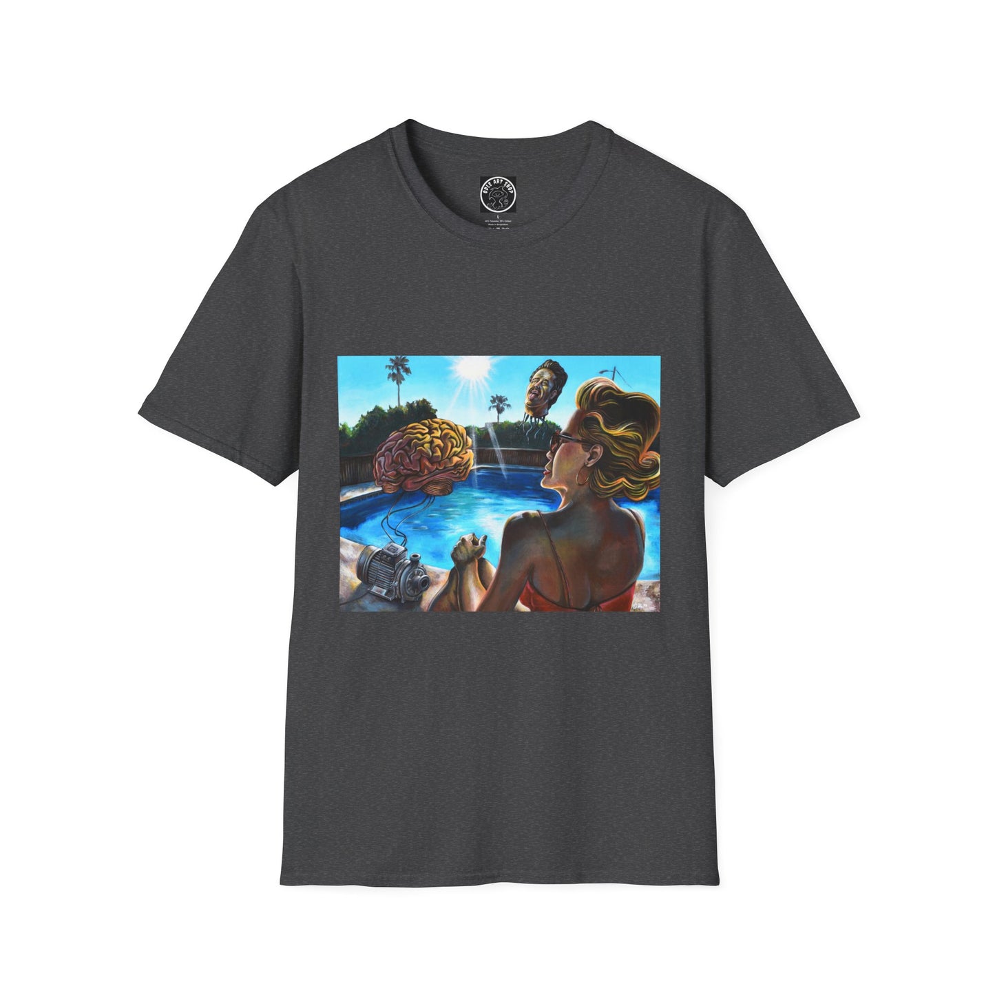 Retro Pool Party T-Shirt — Vintage Surfer Beach Art Tee