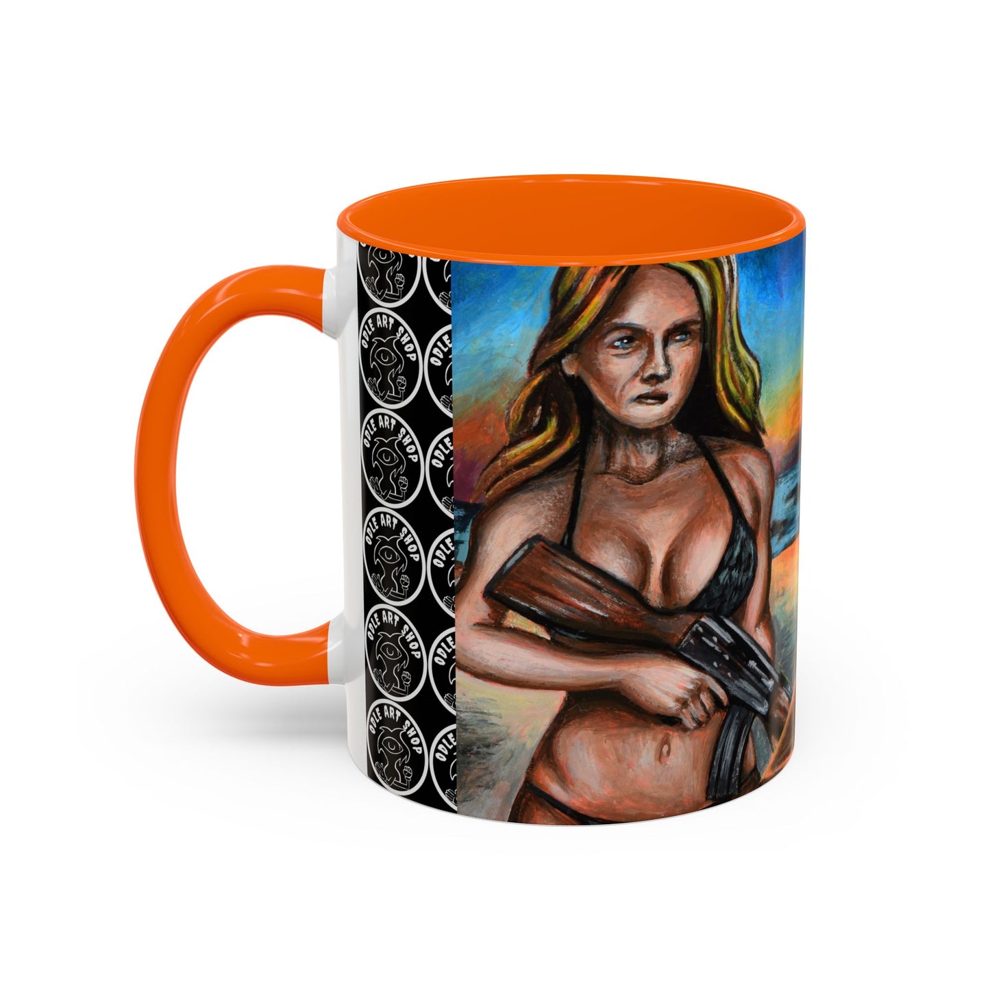 Vibrant Art-Inspired Coffee Mug, Unique Gift for Beach Lovers, Collectible Drinkware, Perfect for Birthdays, Home Decor
