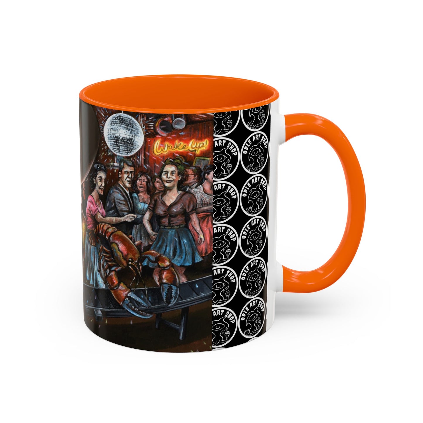 Bad Dream Coffee Mug — Lizard Man Party Monster Coffee Mug (11/15 oz)