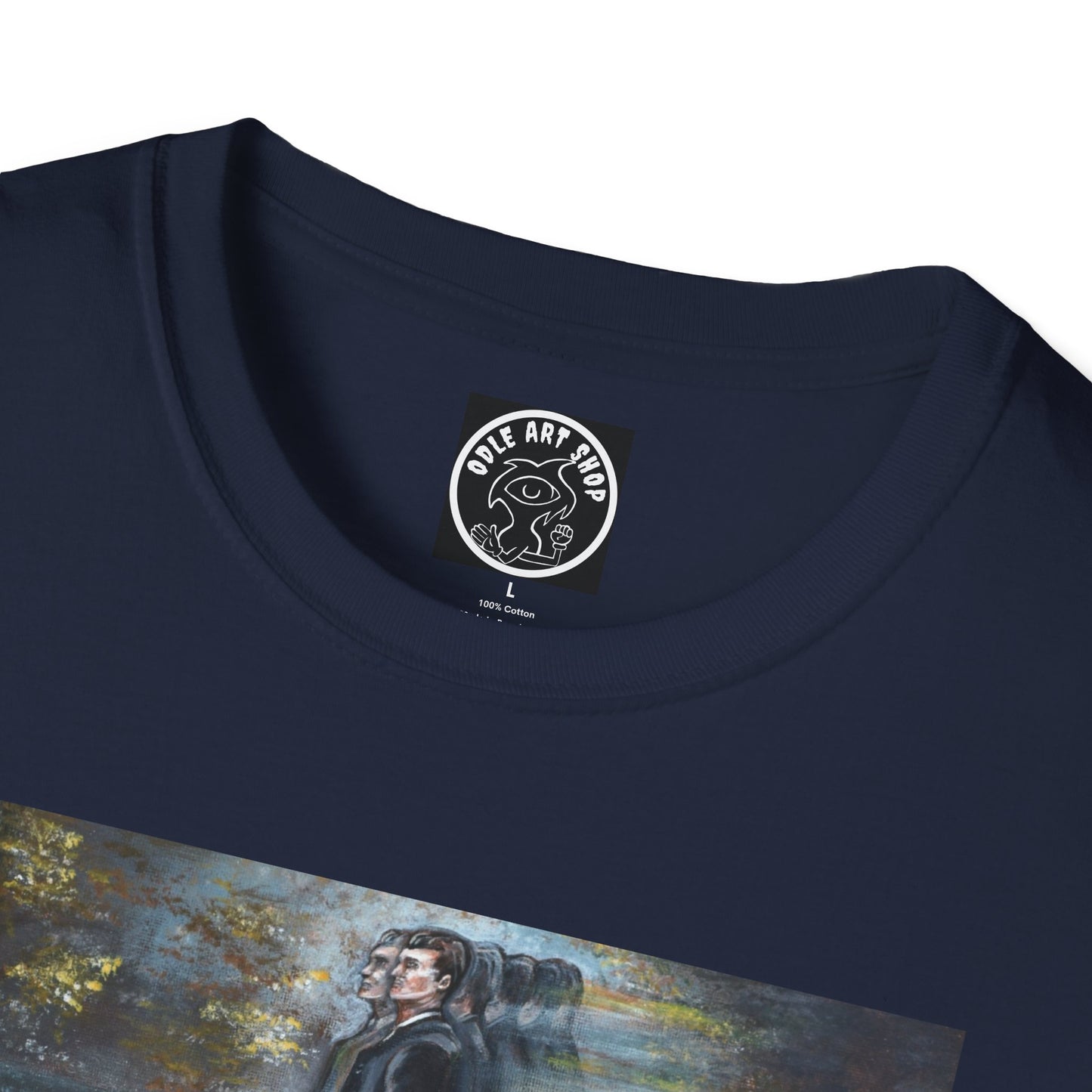 Surreal Boxing Scene T‑Shirt — Vintage Noir Collage Art Tee
