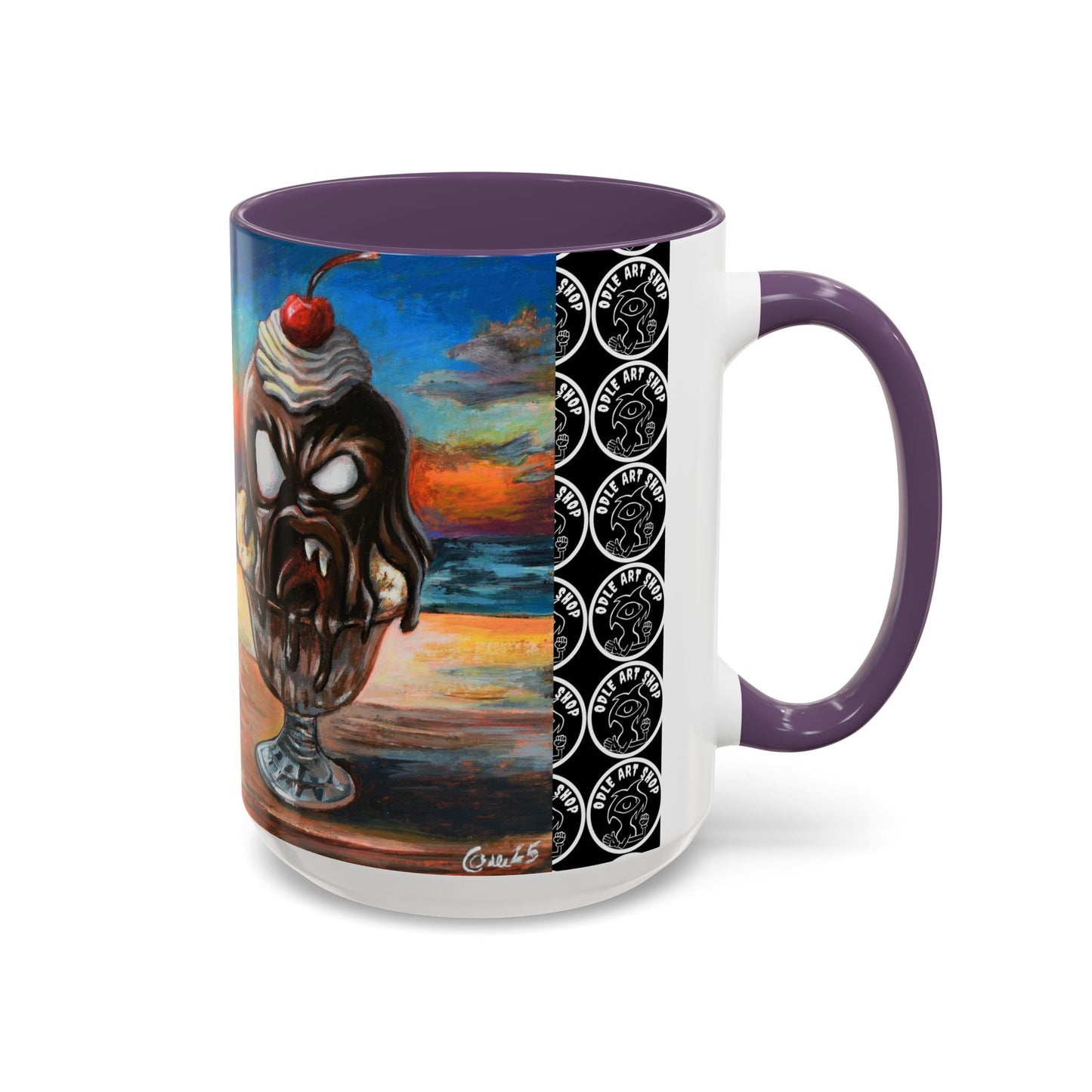 Vibrant Art-Inspired Coffee Mug, Unique Gift for Beach Lovers, Collectible Drinkware, Perfect for Birthdays, Home Decor