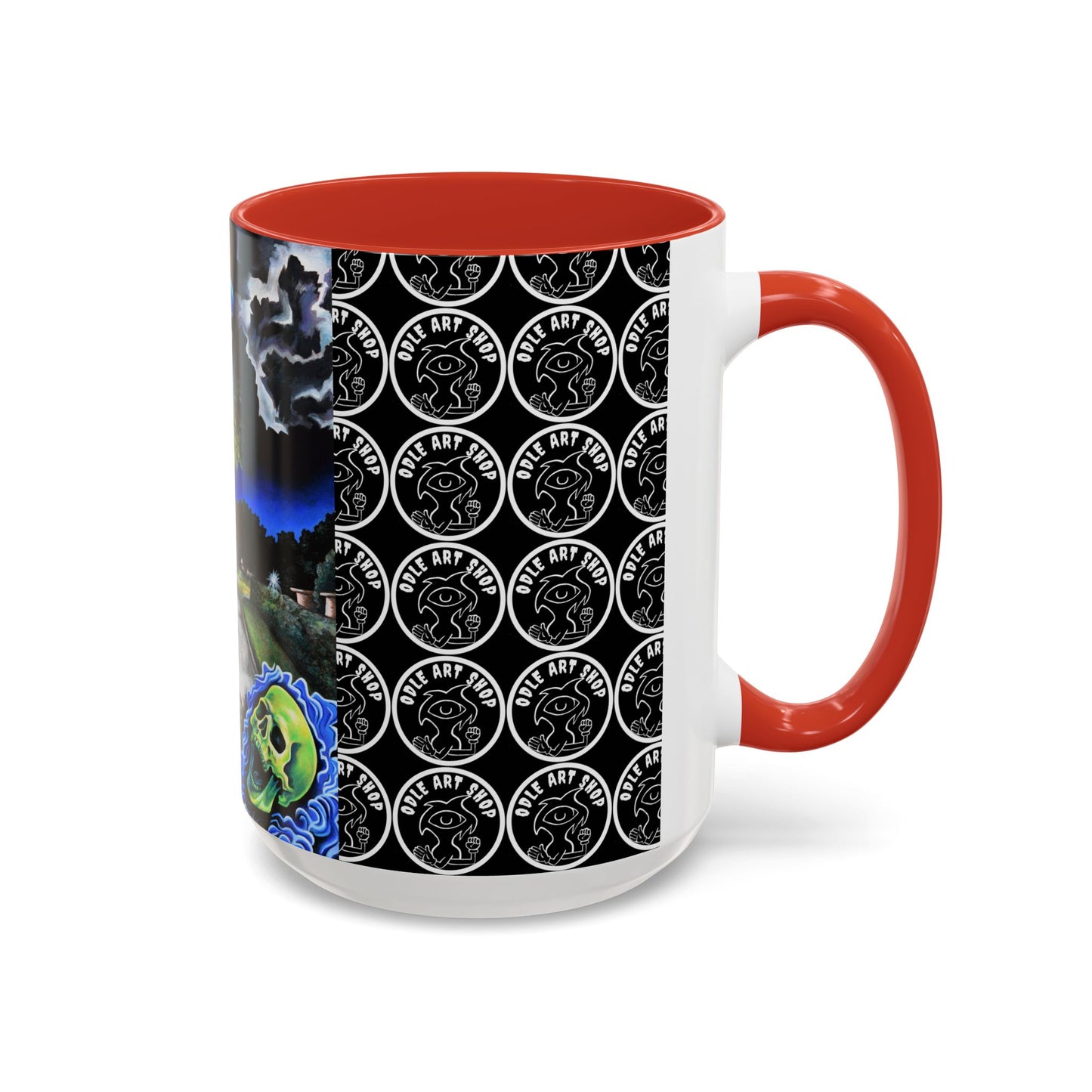 Artistic Accent Coffee Mug - Unique Gift for Coffee Lovers, Creative Aesthetic, Home Decor, Art Enthusiast, Birthday Present, Collectible