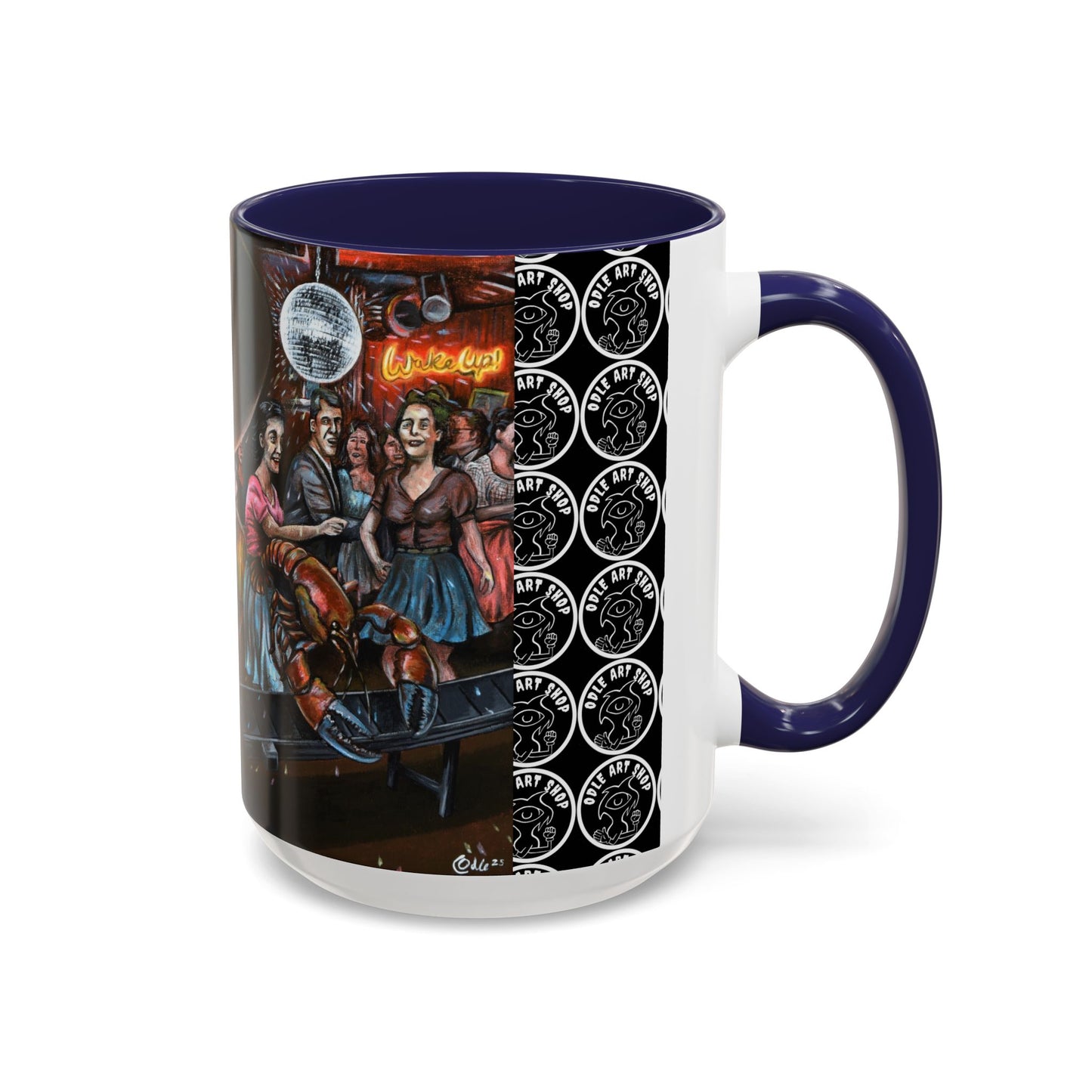 Bad Dream Coffee Mug — Lizard Man Party Monster Coffee Mug (11/15 oz)