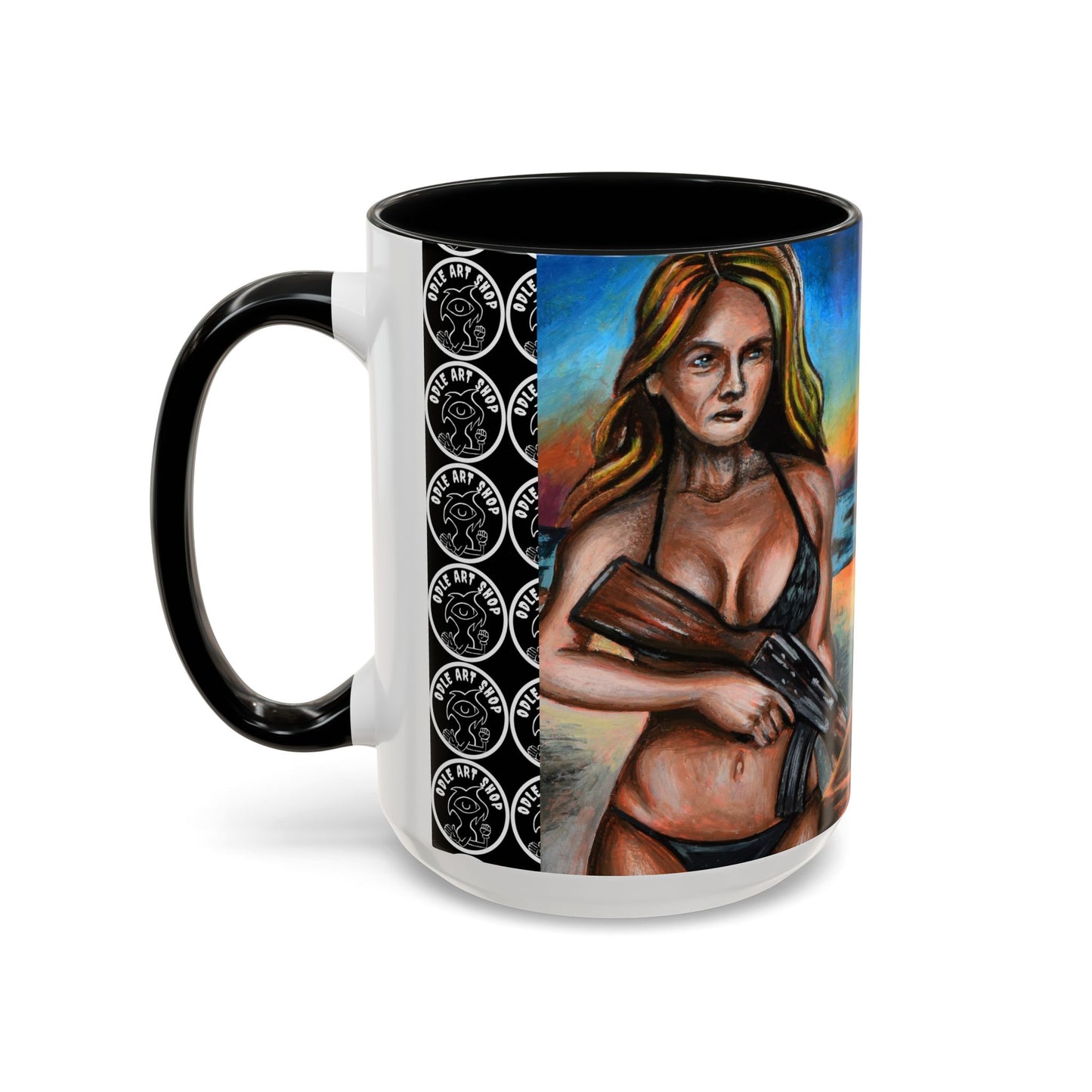 Vibrant Art-Inspired Coffee Mug, Unique Gift for Beach Lovers, Collectible Drinkware, Perfect for Birthdays, Home Decor