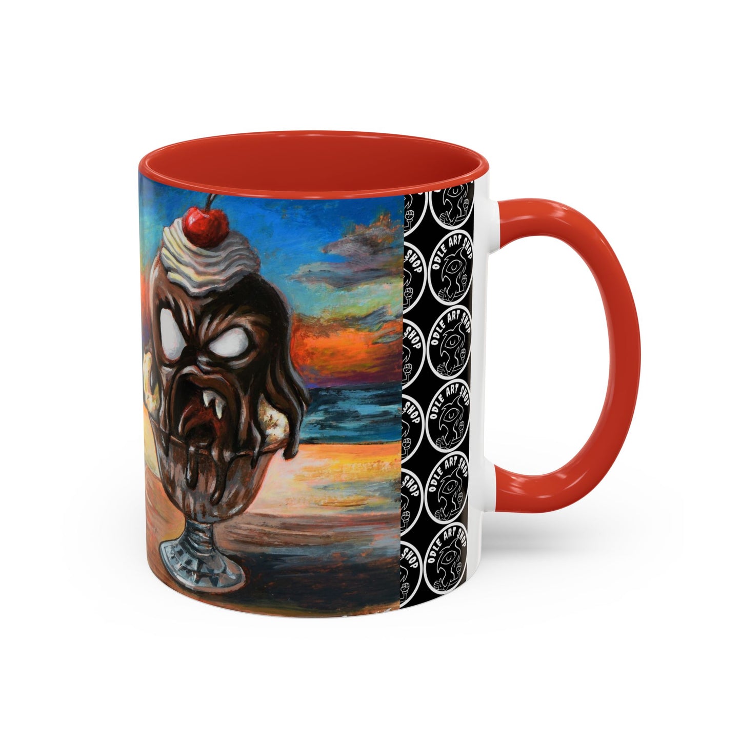 Vibrant Art-Inspired Coffee Mug, Unique Gift for Beach Lovers, Collectible Drinkware, Perfect for Birthdays, Home Decor