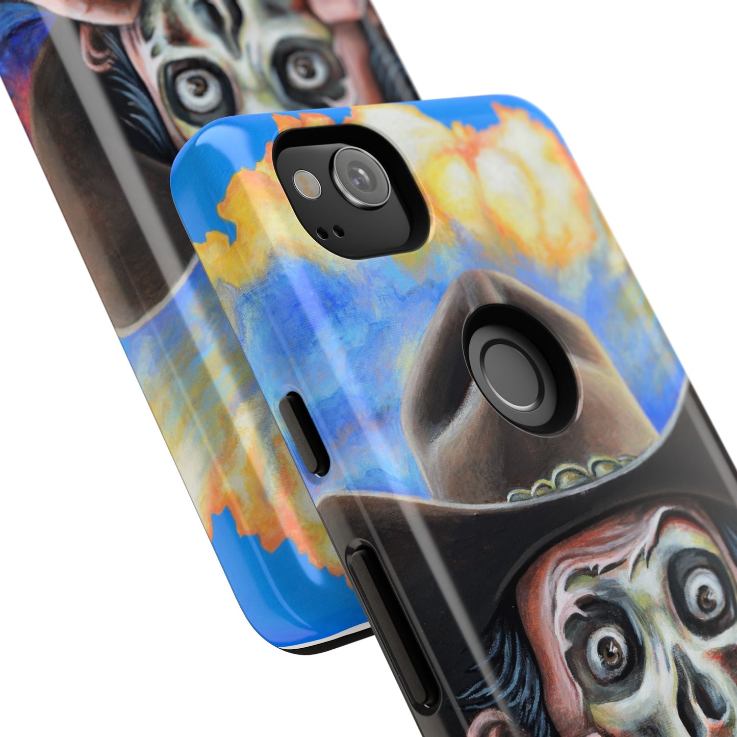 Skull Cowboy Phone Case - Tough Cases with Bold Artwork, Unique Gift for Halloween, Bold Aesthetic, Ideal for Music Lovers, [...]