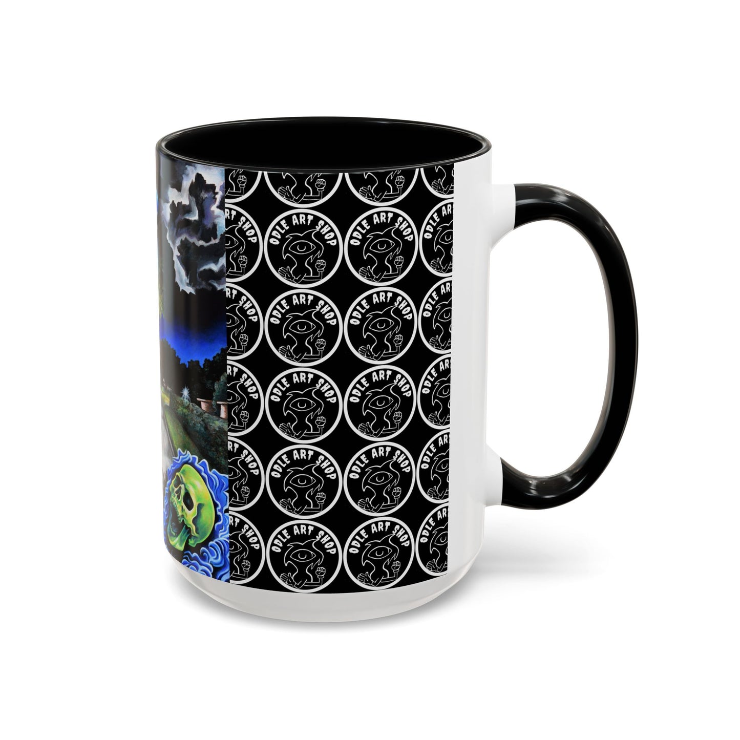 Artistic Accent Coffee Mug - Unique Gift for Coffee Lovers, Creative Aesthetic, Home Decor, Art Enthusiast, Birthday Present, Collectible