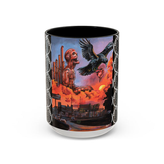 Surreal Art Coffee Mug, Unique Gift for Art Lovers, Home Decor, Black Handle Mug, Perfect for Birthdays, Holidays
