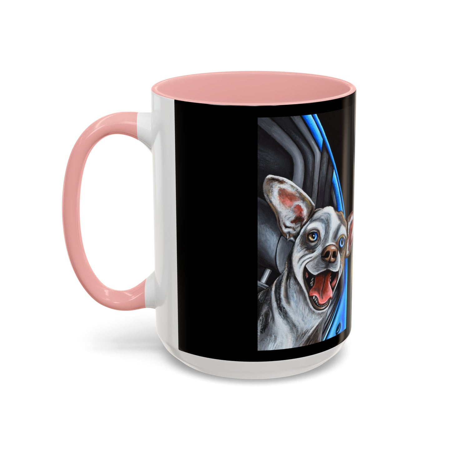 Unique Artistic Accent Coffee Mug with Colorful Ice Cream Design