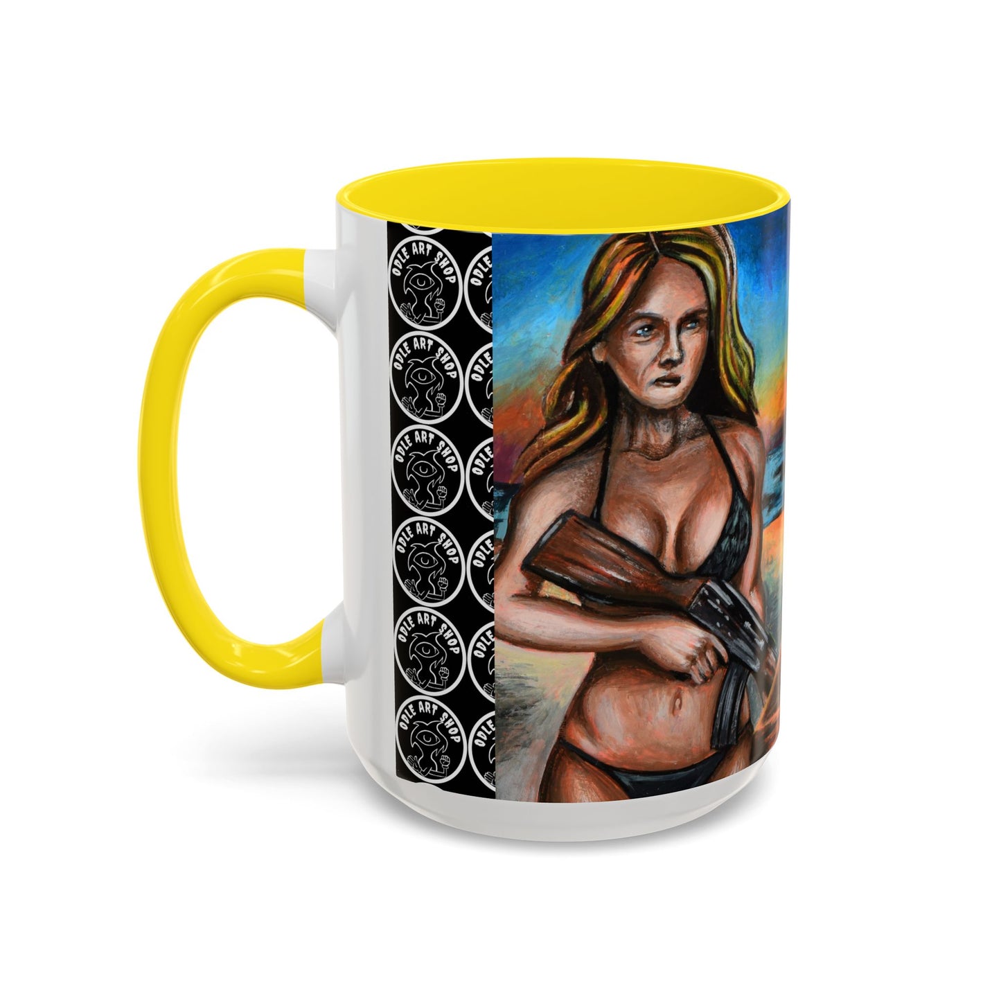 Vibrant Art-Inspired Coffee Mug, Unique Gift for Beach Lovers, Collectible Drinkware, Perfect for Birthdays, Home Decor