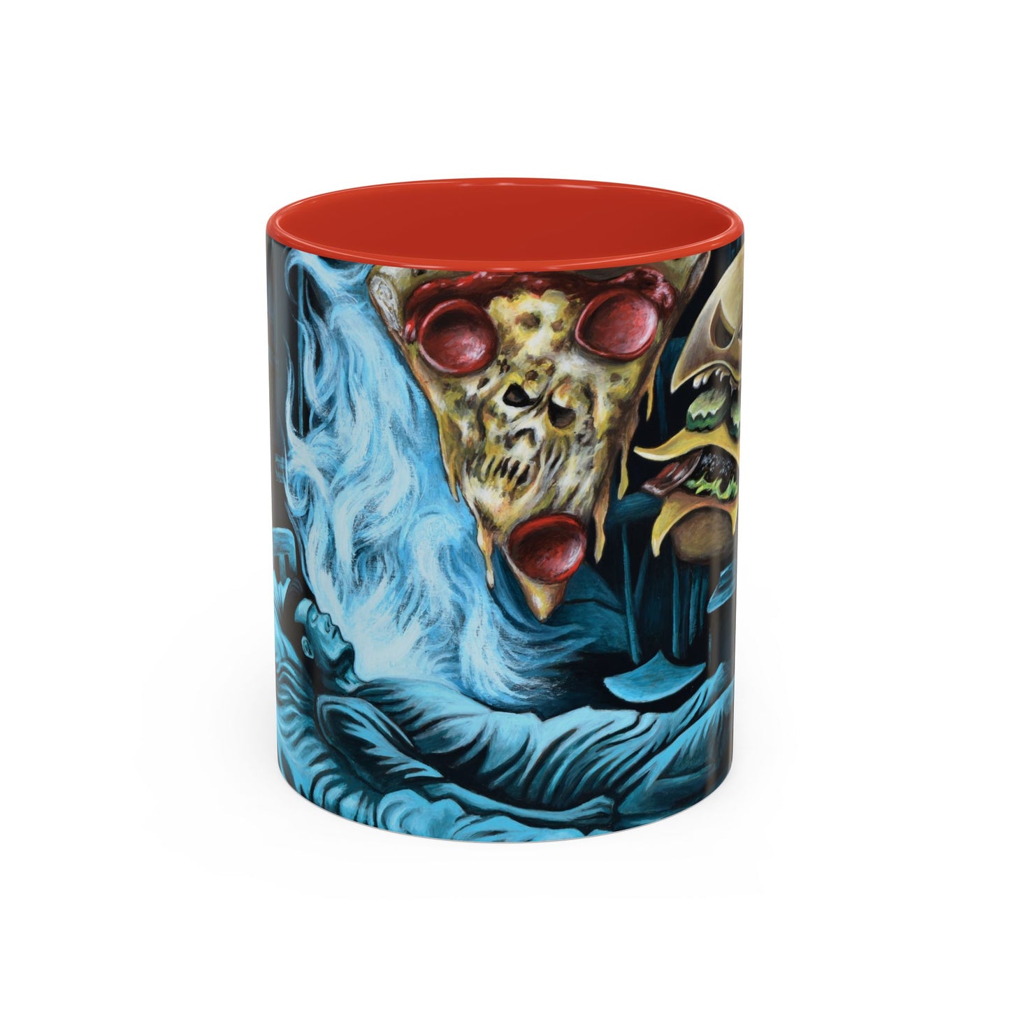 Whimsical Foodie Coffee Mug - Perfect for Pizza and Burger Lovers