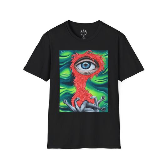 Groovy Eye Art Unisex Softstyle T-Shirt - Unique & Colorful Graphic Tee