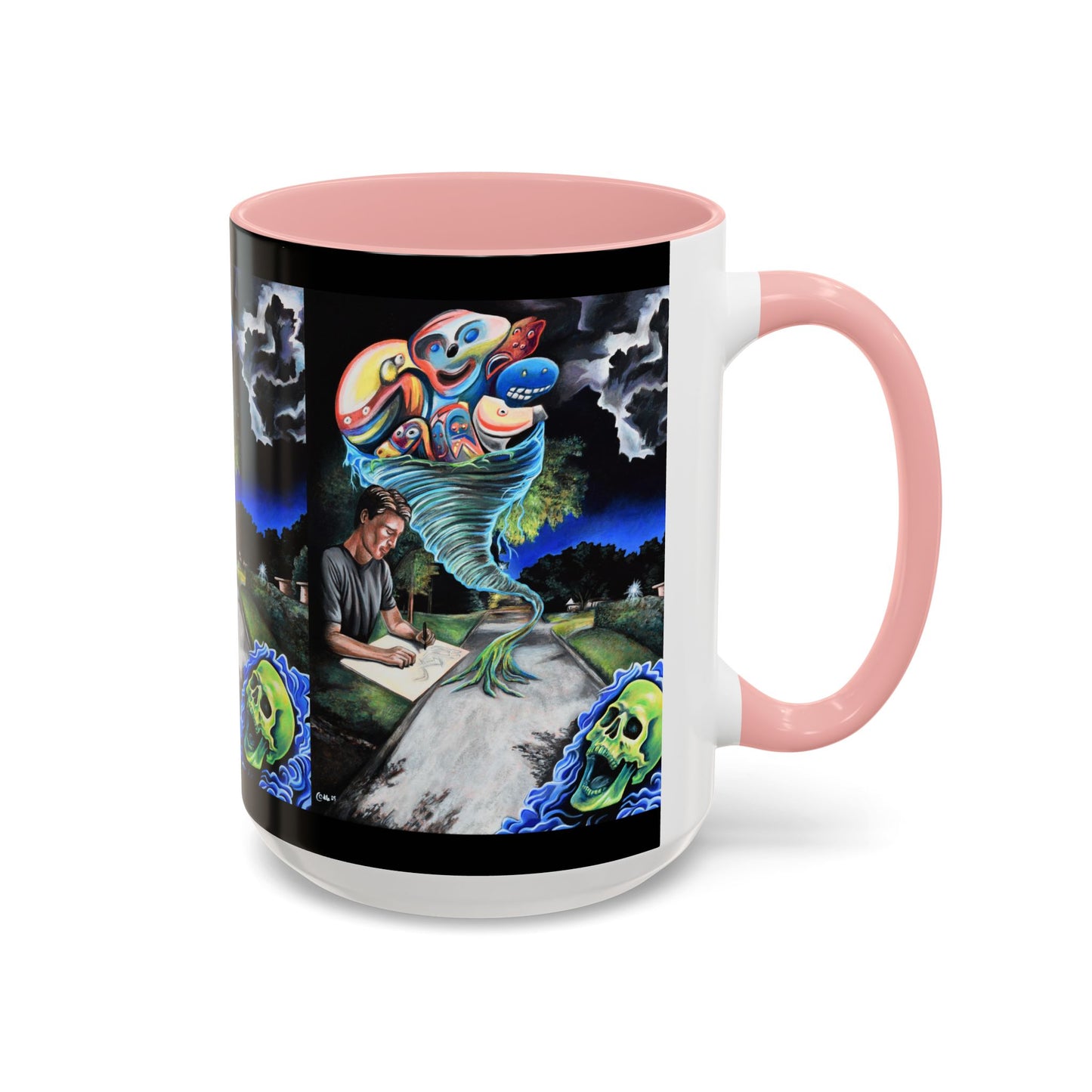 Artistic Accent Coffee Mug - Unique Gift for Coffee Lovers, Creative Aesthetic, Home Decor, Art Enthusiast, Birthday Present, Collectible