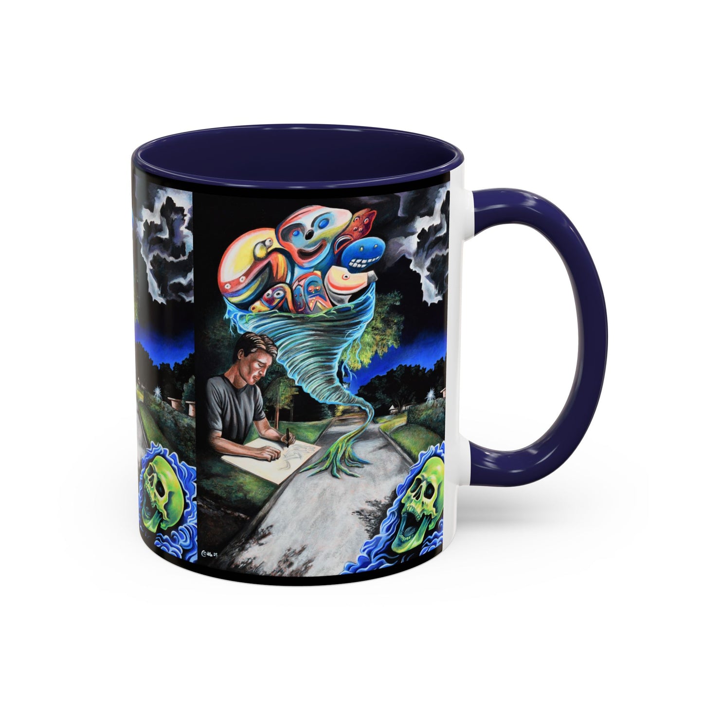 Artistic Accent Coffee Mug - Unique Gift for Coffee Lovers, Creative Aesthetic, Home Decor, Art Enthusiast, Birthday Present, Collectible