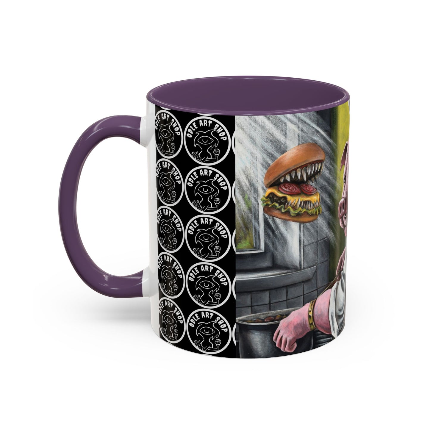 Pig Chef Coffee Mug — Quirky Kitchen Animal Art Accent Mug