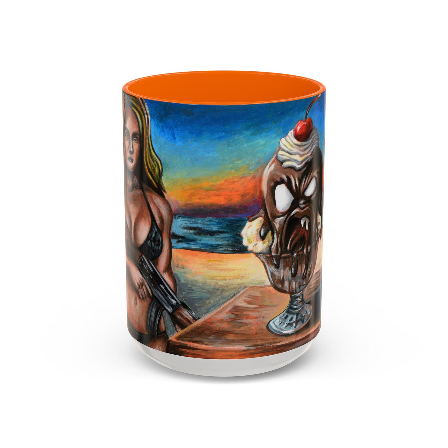 Vibrant Art-Inspired Coffee Mug, Unique Gift for Beach Lovers, Collectible Drinkware, Perfect for Birthdays, Home Decor