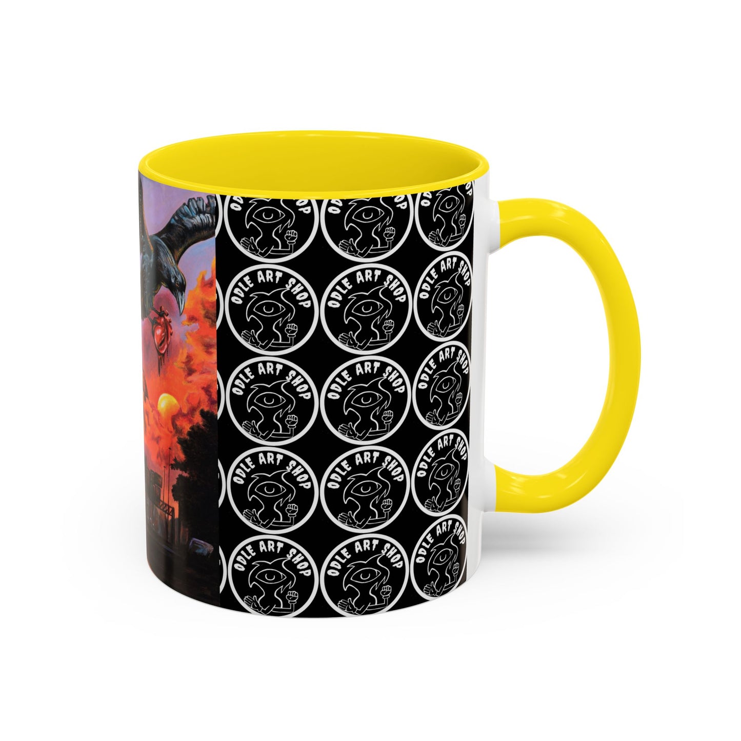 Surreal Art Coffee Mug, Unique Gift for Art Lovers, Home Decor, Black Handle Mug, Perfect for Birthdays, Holidays