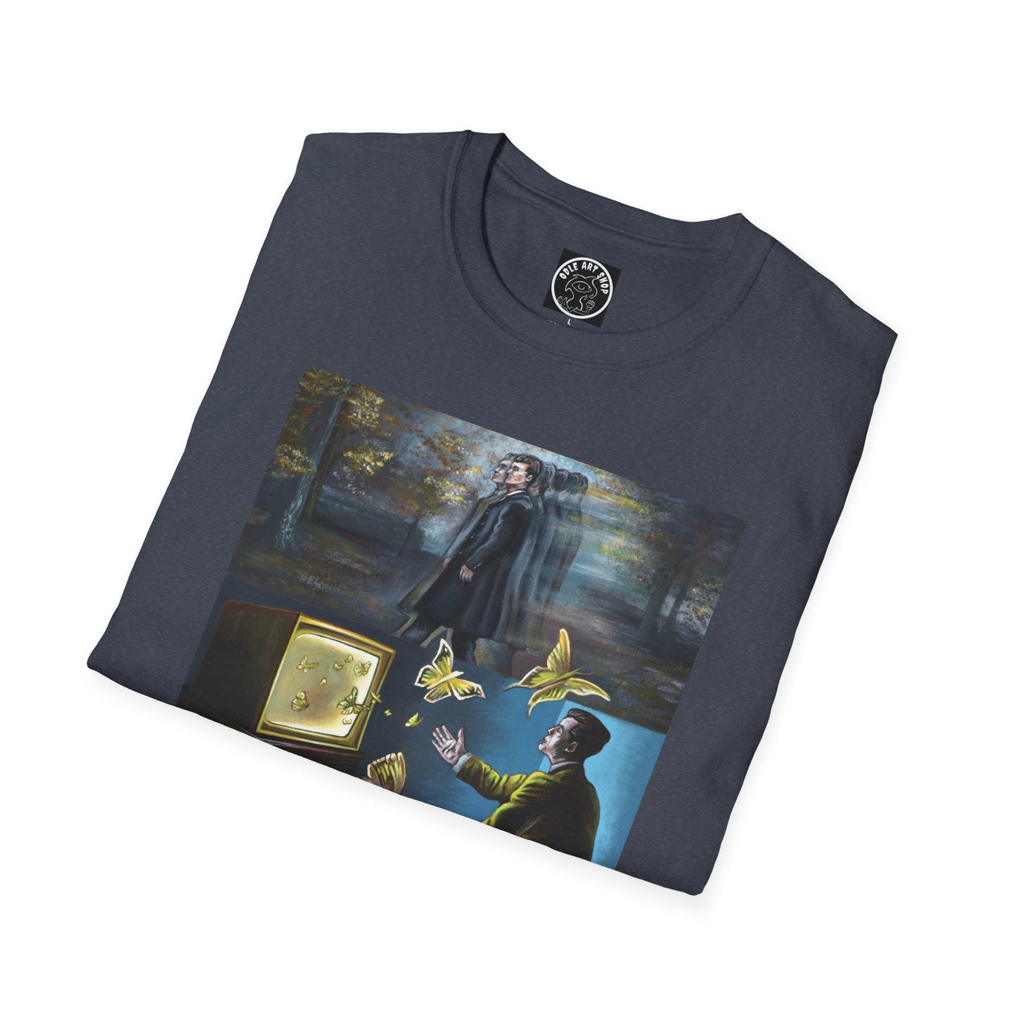 Surreal Boxing Scene T‑Shirt — Vintage Noir Collage Art Tee