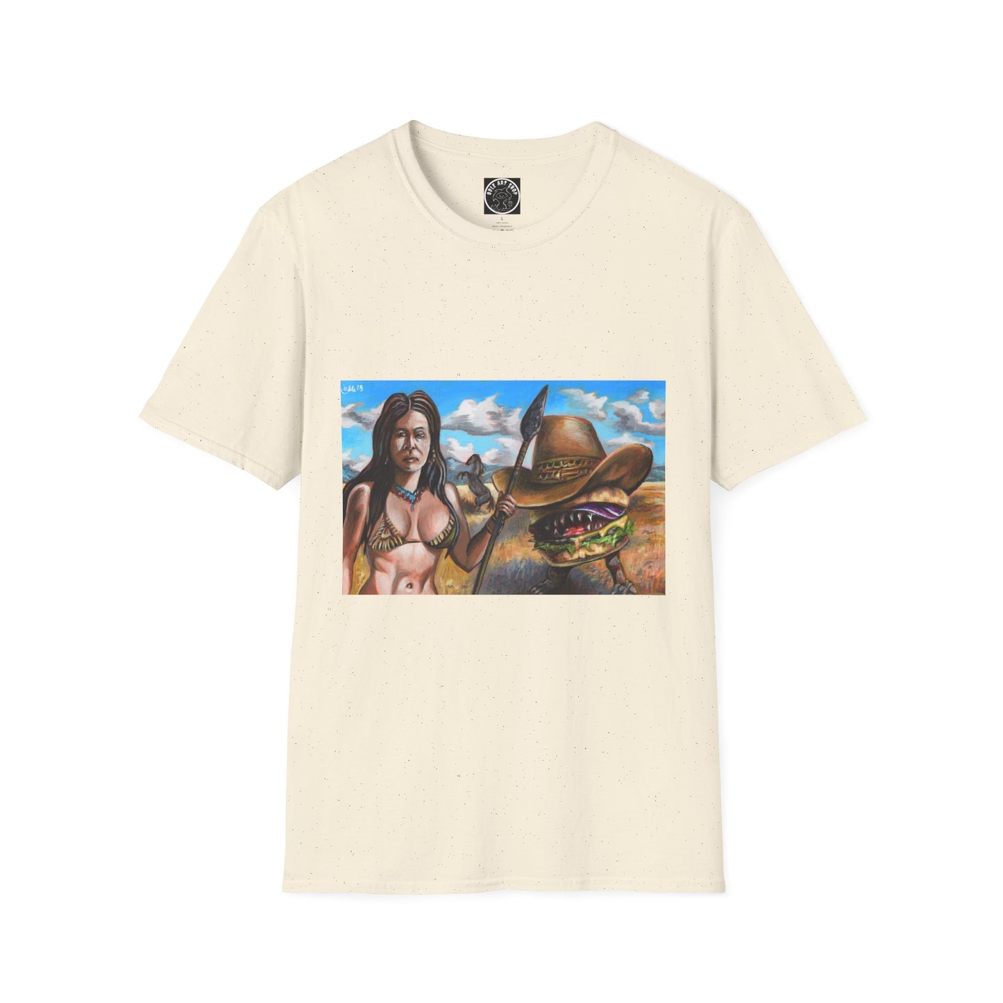 Vibrant Graphic Tee with Western Vibes, Unisex Softstyle T-Shirt, Casual Style, Gift for Cowboys, Everyday Wear, Festival Attire