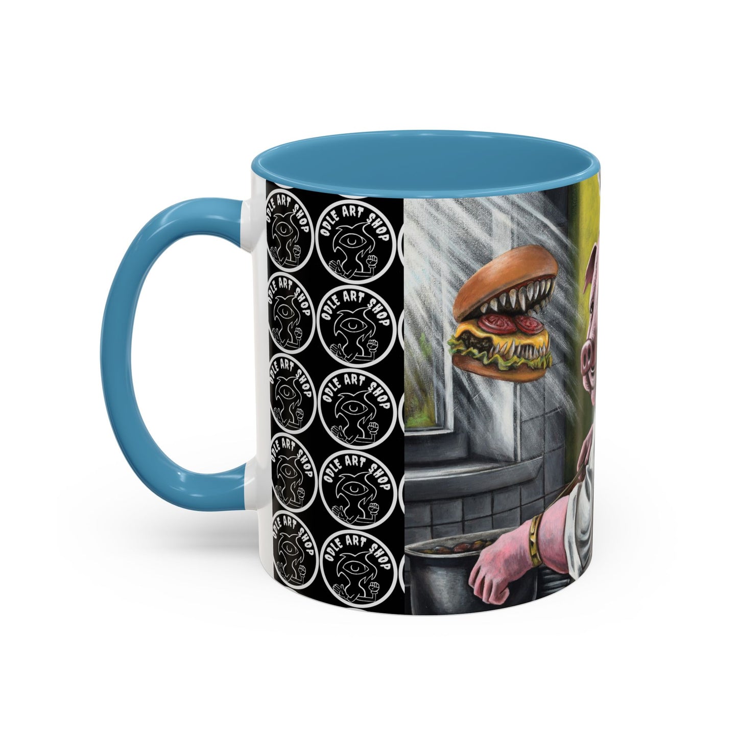 Pig Chef Coffee Mug — Quirky Kitchen Animal Art Accent Mug