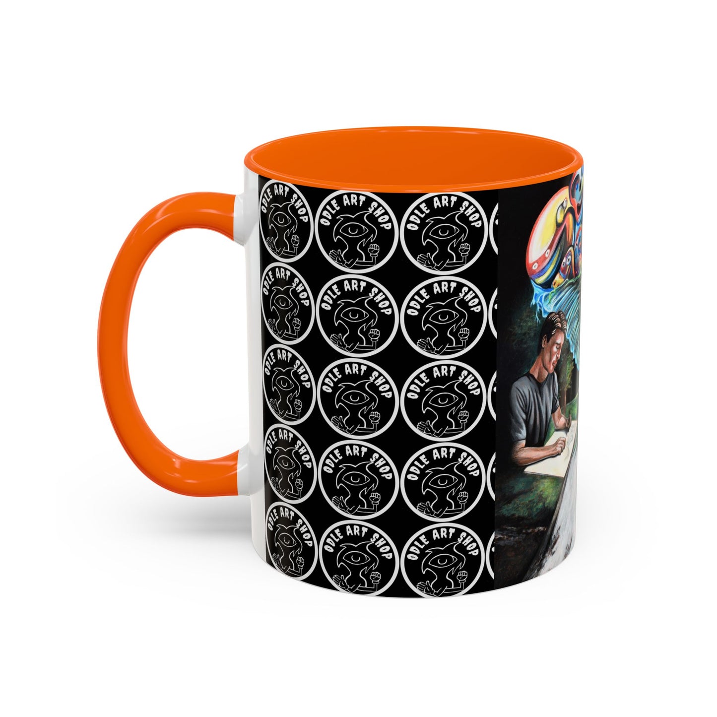 Artistic Accent Coffee Mug - Unique Gift for Coffee Lovers, Creative Aesthetic, Home Decor, Art Enthusiast, Birthday Present, Collectible