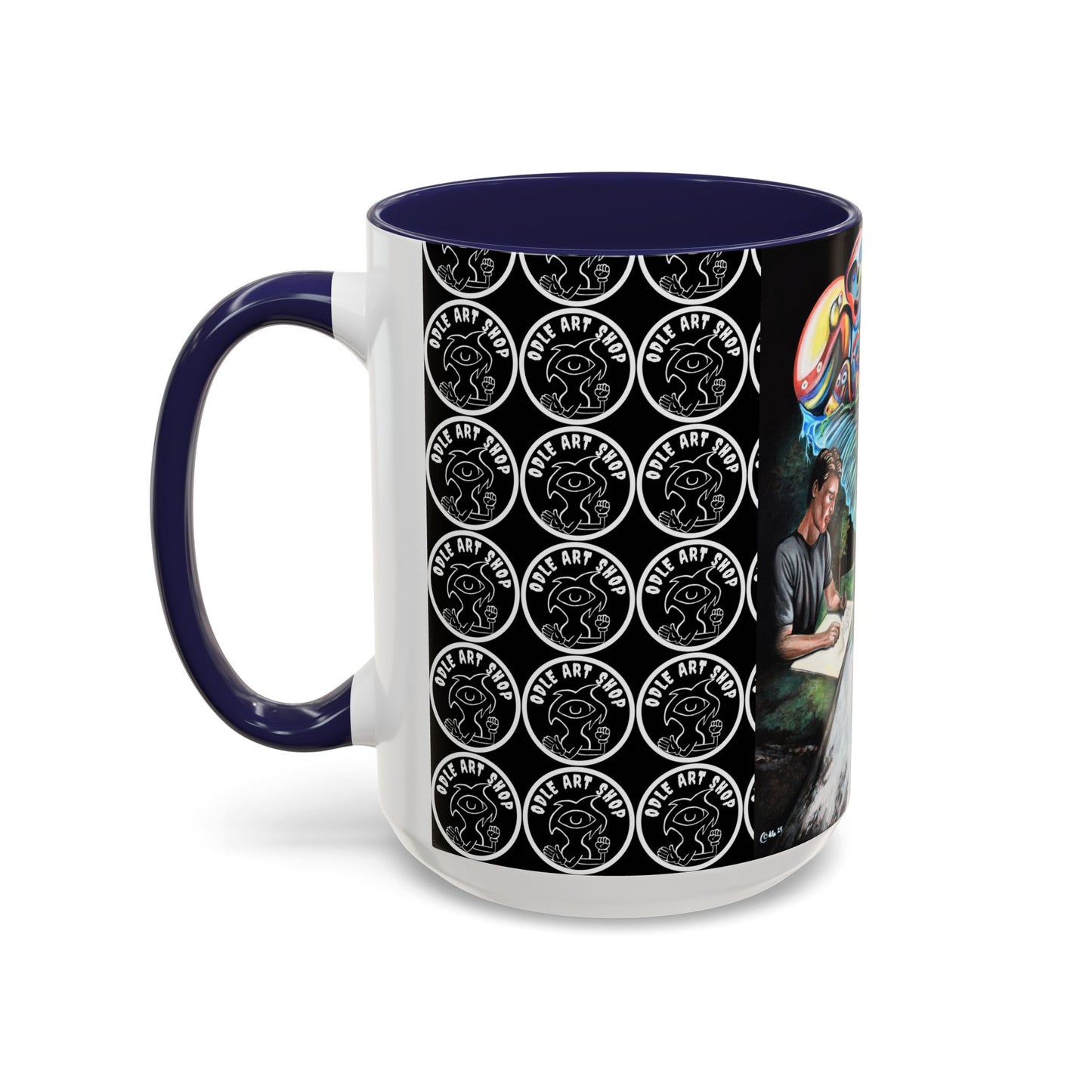 Artistic Accent Coffee Mug - Unique Gift for Coffee Lovers, Creative Aesthetic, Home Decor, Art Enthusiast, Birthday Present, Collectible