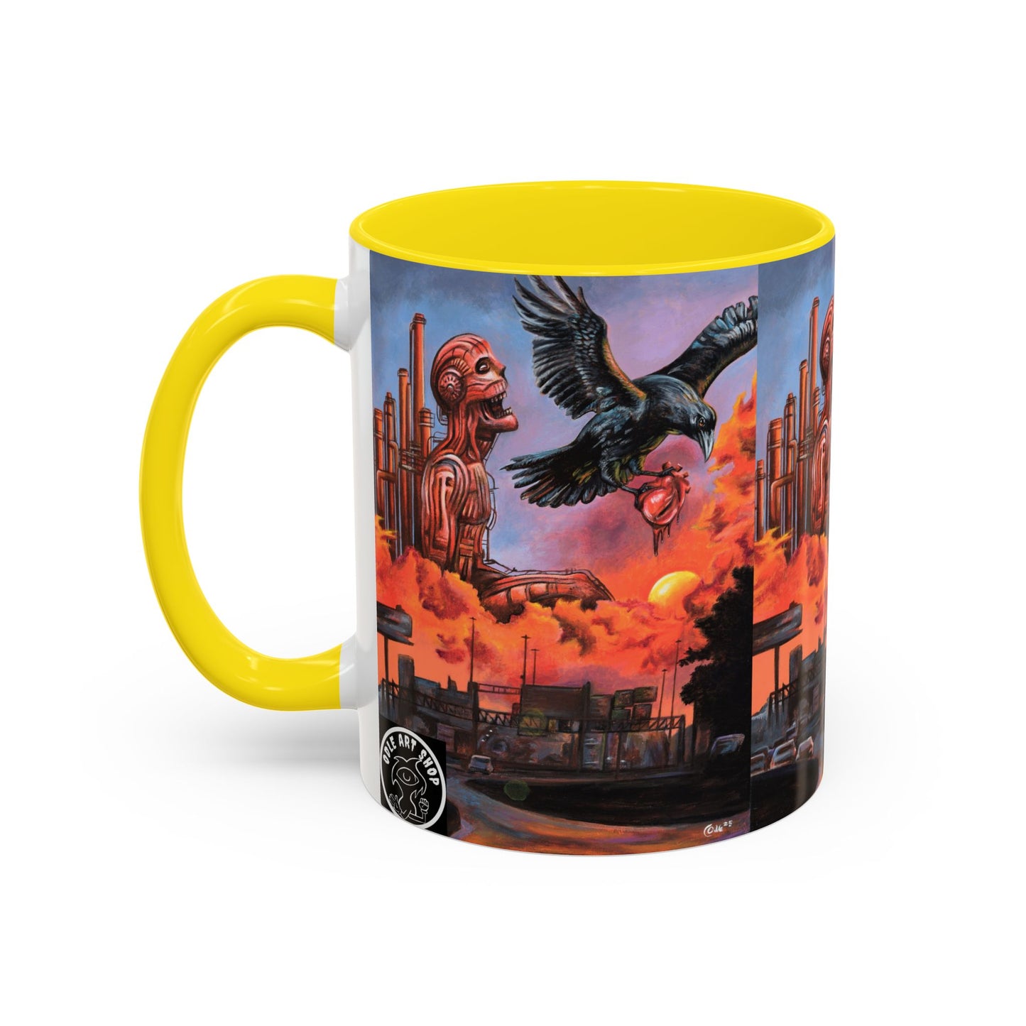 Surreal Art Coffee Mug, Unique Gift for Art Lovers, Home Decor, Black Handle Mug, Perfect for Birthdays, Holidays