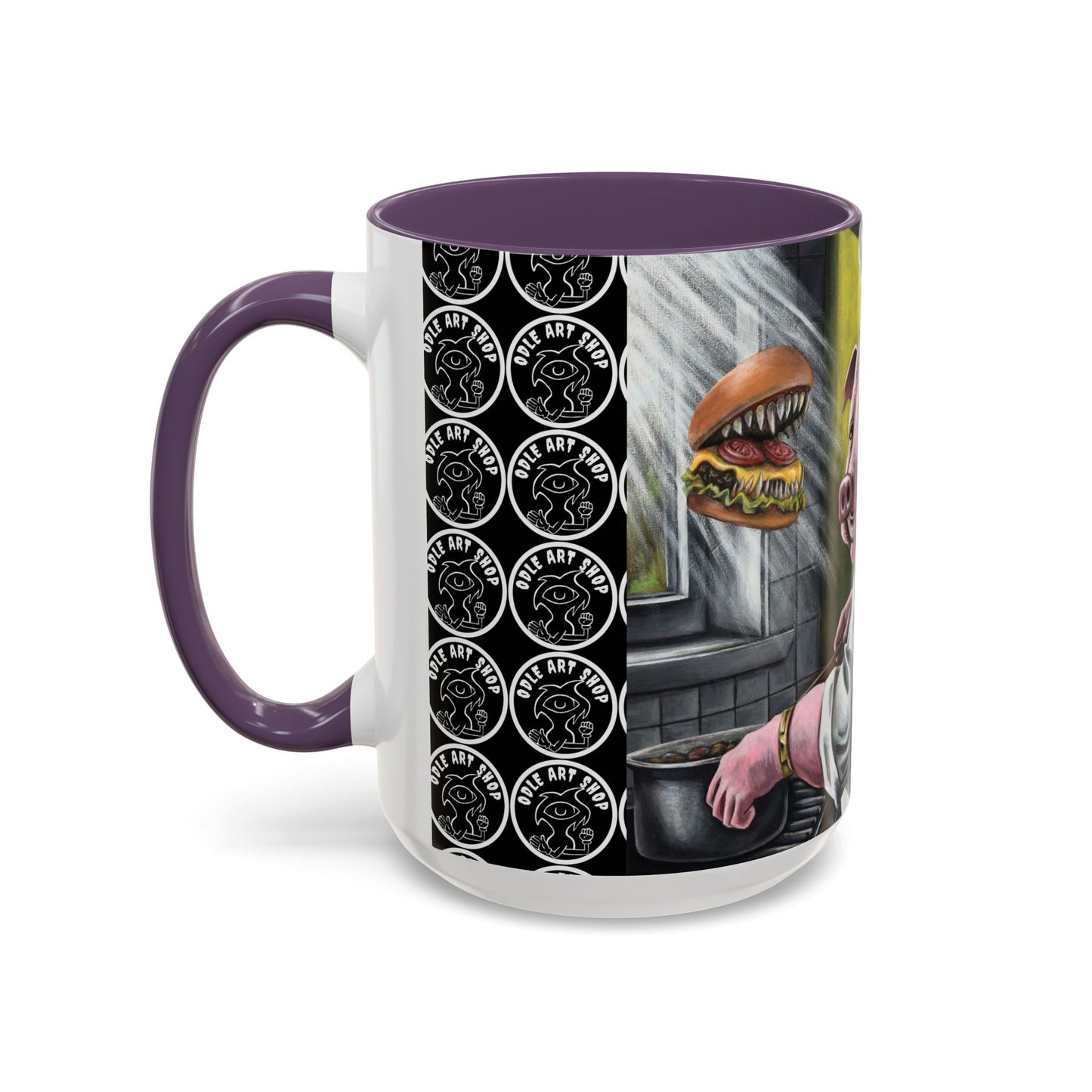 Pig Chef Coffee Mug — Quirky Kitchen Animal Art Accent Mug