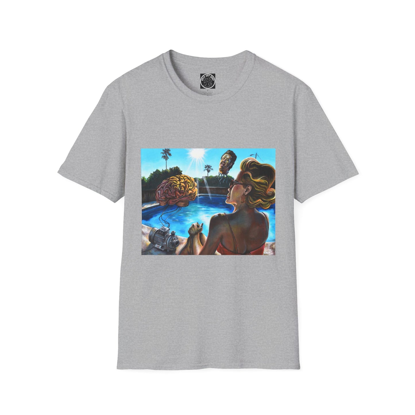 Retro Pool Party T-Shirt — Vintage Surfer Beach Art Tee