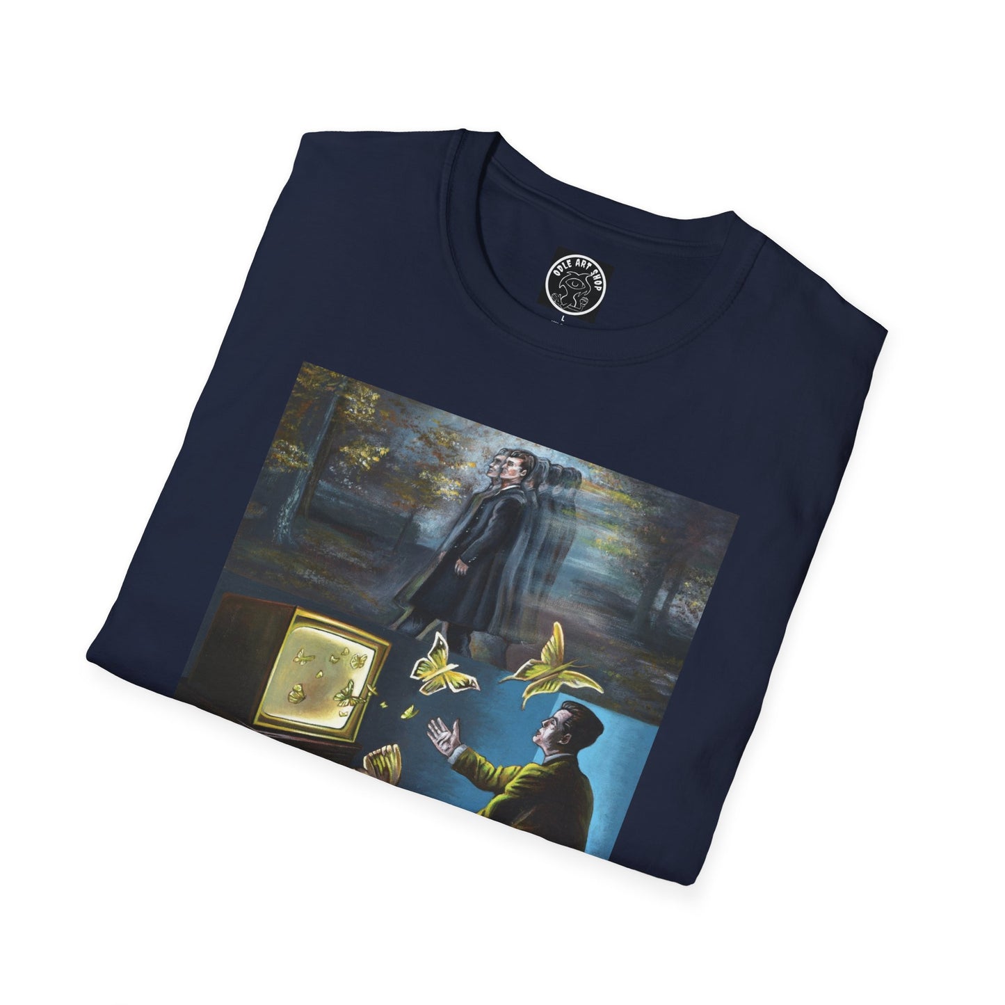 Surreal Boxing Scene T‑Shirt — Vintage Noir Collage Art Tee