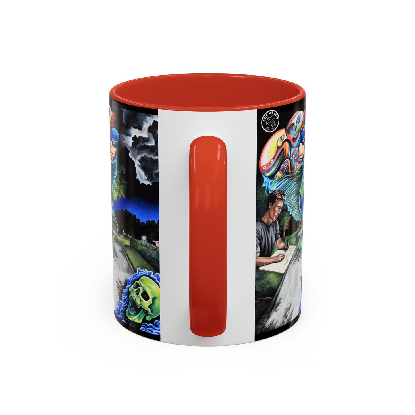 Artistic Accent Coffee Mug - Unique Gift for Coffee Lovers, Creative Aesthetic, Home Decor, Art Enthusiast, Birthday Present, Collectible