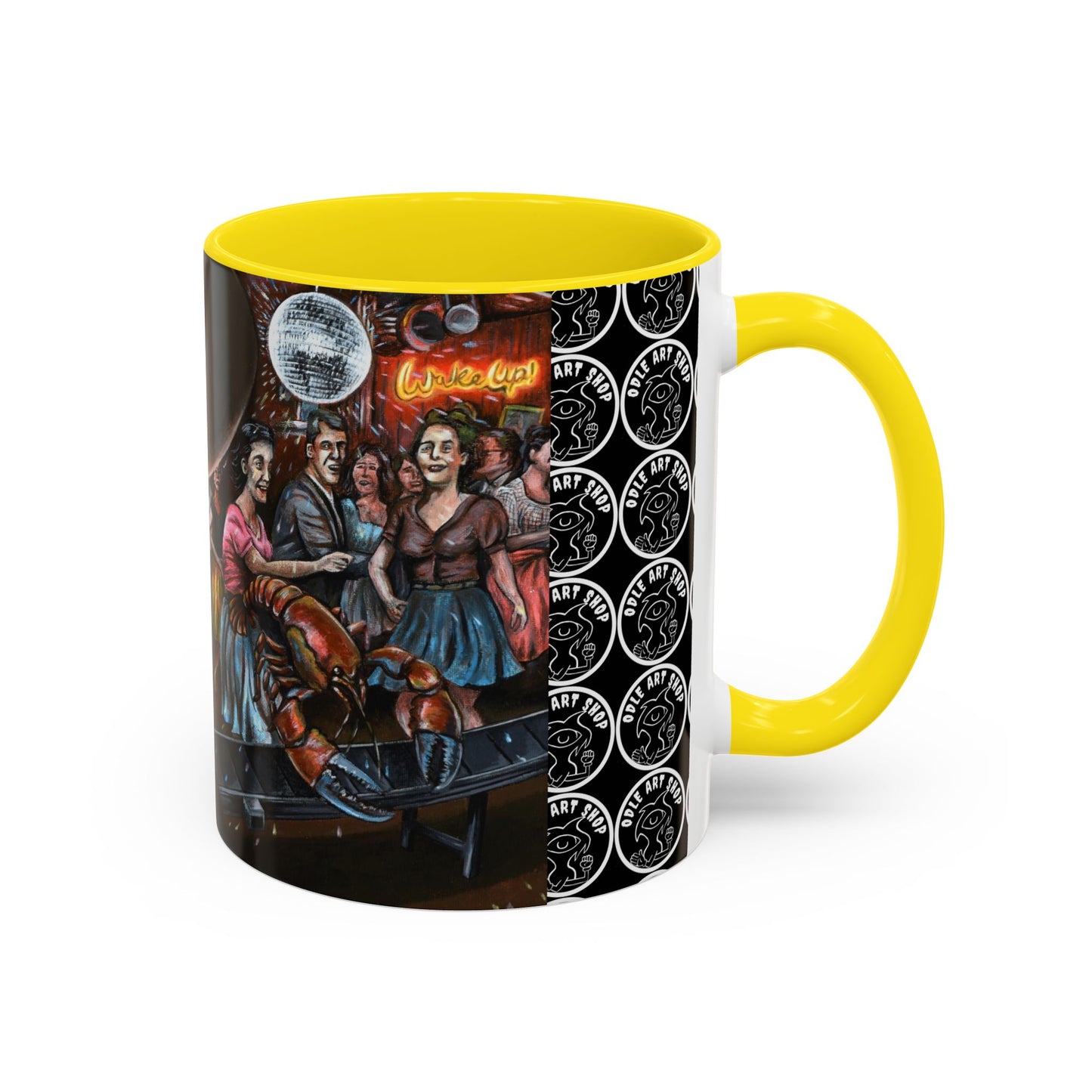 Bad Dream Coffee Mug — Lizard Man Party Monster Coffee Mug (11/15 oz)