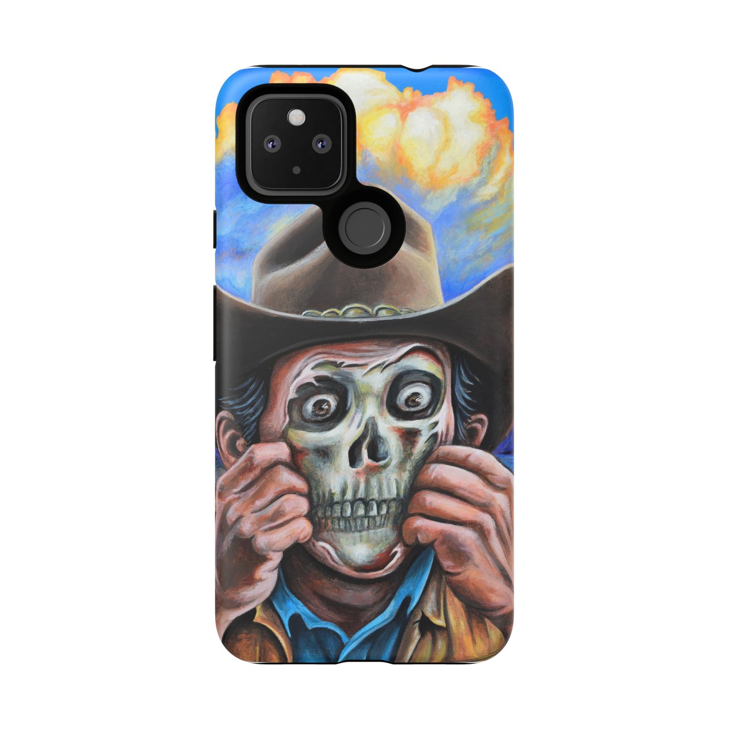 Skull Cowboy Phone Case - Tough Cases with Bold Artwork, Unique Gift for Halloween, Bold Aesthetic, Ideal for Music Lovers, [...]