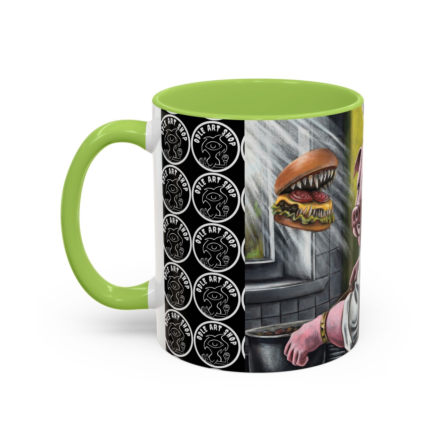 Pig Chef Coffee Mug — Quirky Kitchen Animal Art Accent Mug