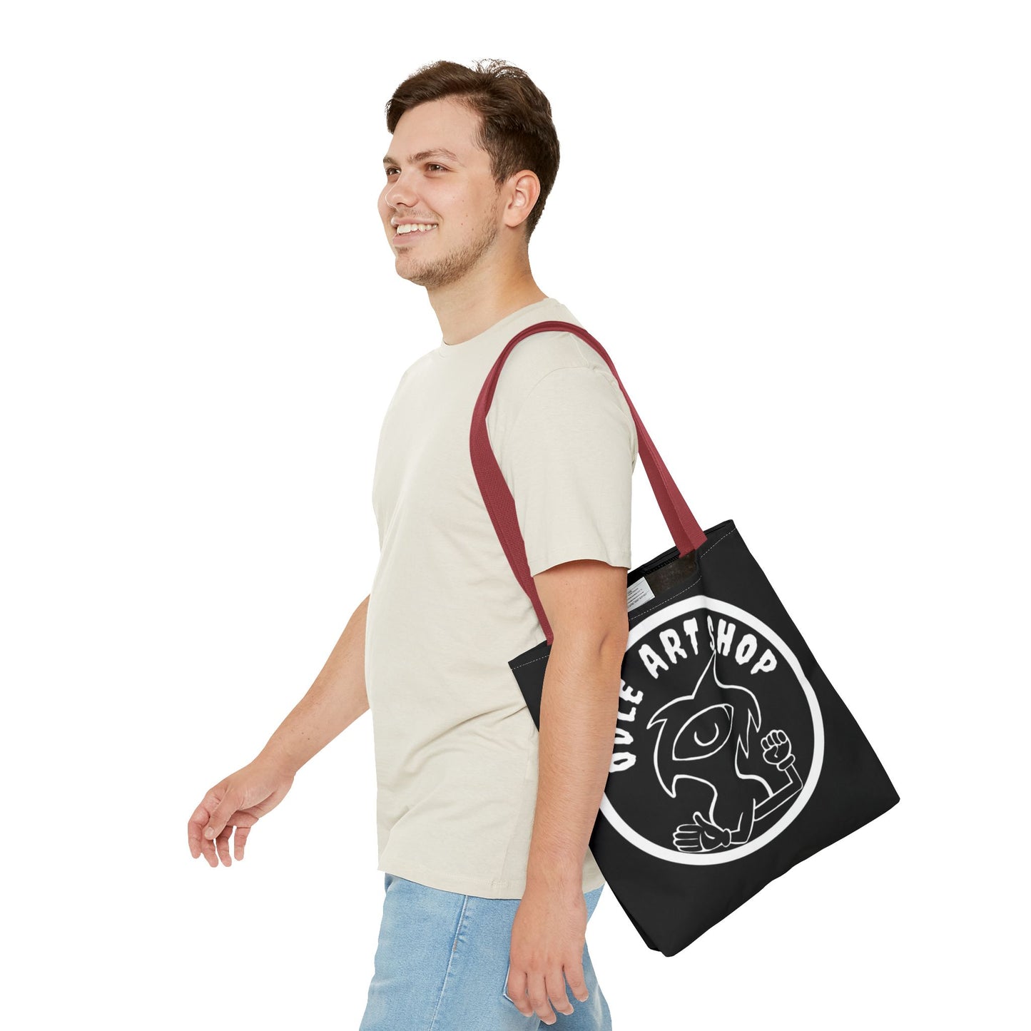 Artistic Tote Bag - Unique AOP Design, Fashionable Eco-Friendly, Everyday Use, Creative Gift, Art Lovers, Shopping Accessory