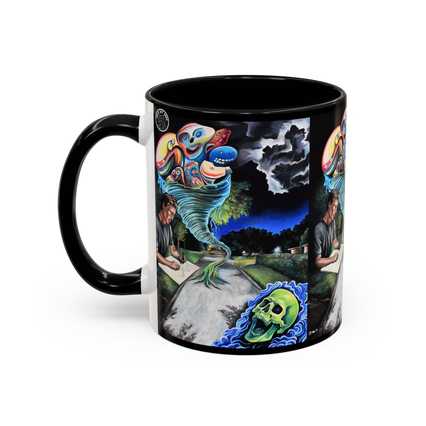 Artistic Accent Coffee Mug - Unique Gift for Coffee Lovers, Creative Aesthetic, Home Decor, Art Enthusiast, Birthday Present, Collectible