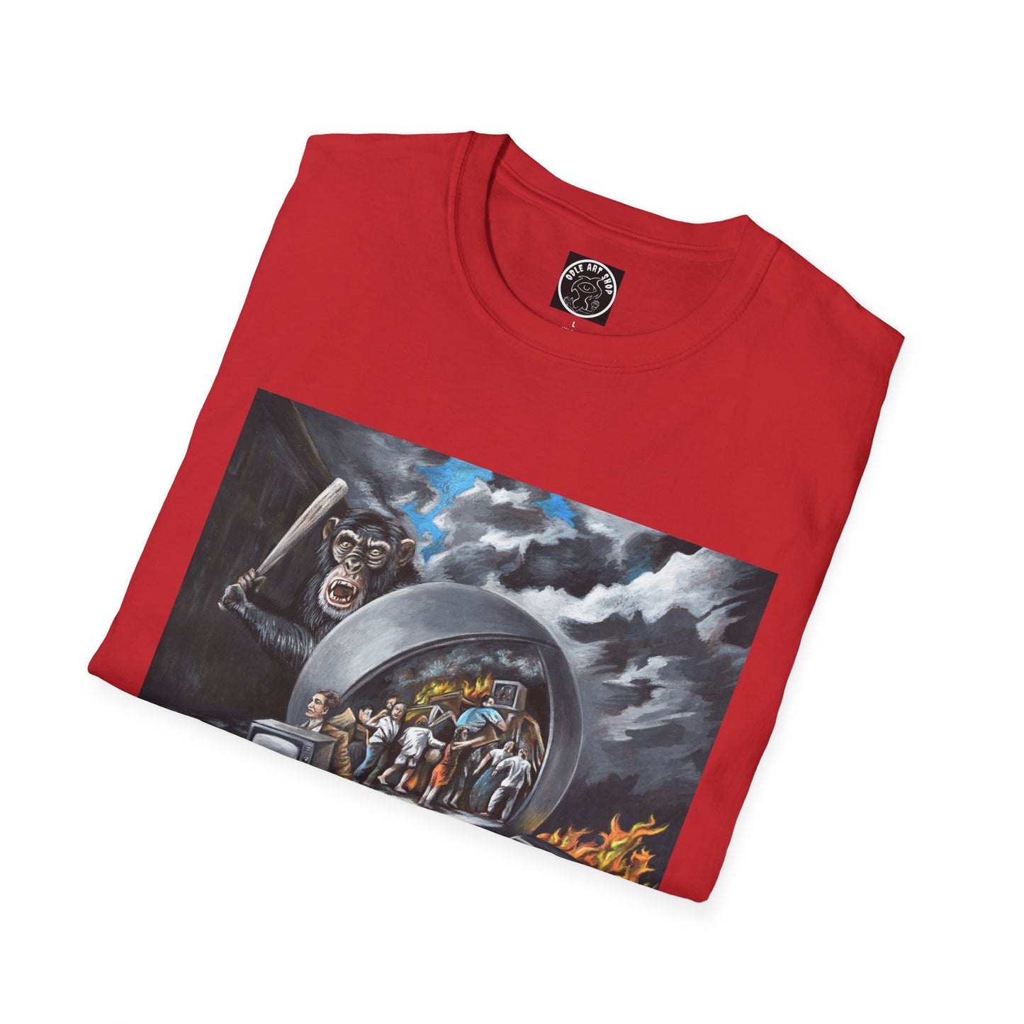 Surreal Roadtrip T-Shirt — Retro Car, Diner Mirror Scene