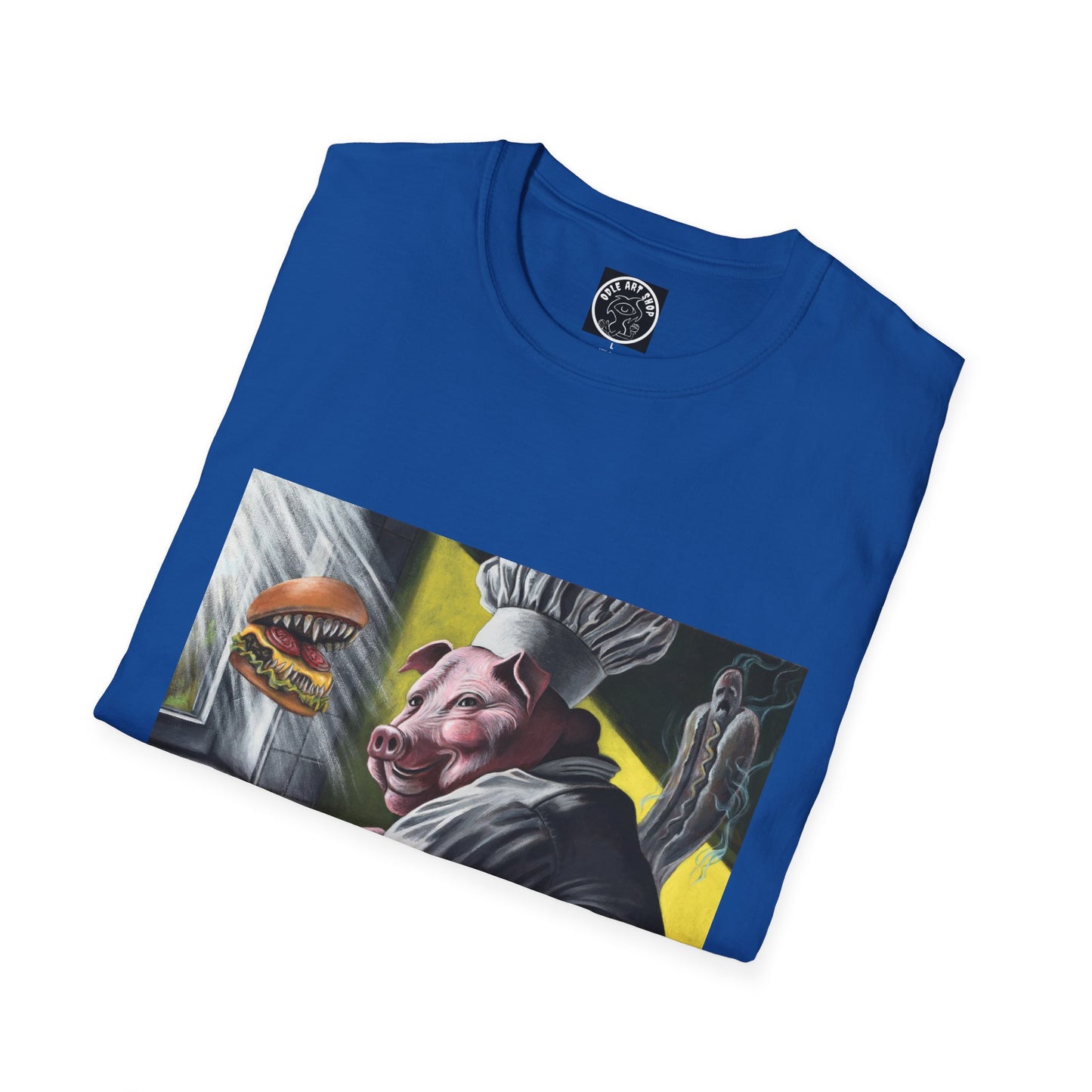 T-Shirt — Surreal Chef Pig Illustration Graphic Tee