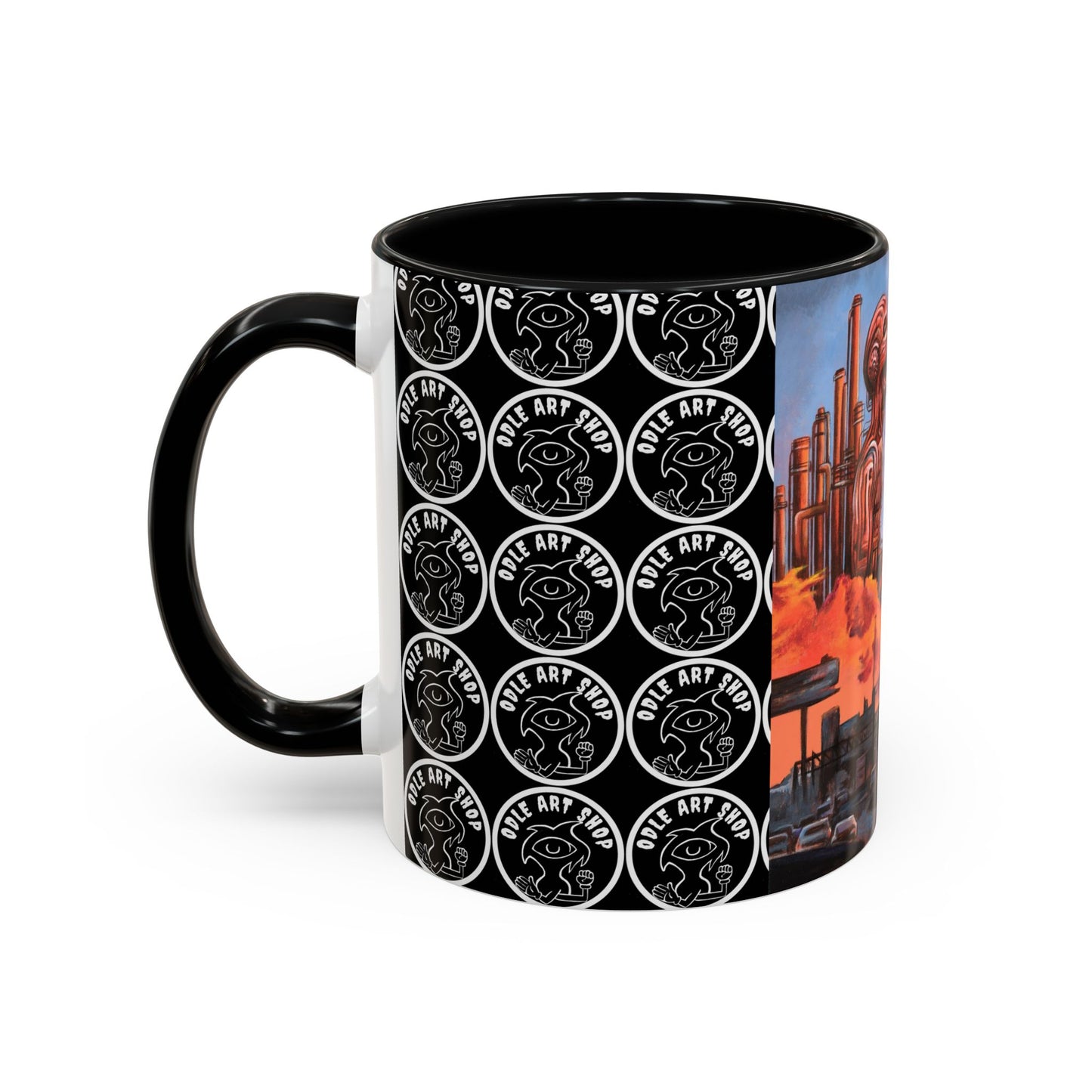 Surreal Art Coffee Mug, Unique Gift for Art Lovers, Home Decor, Black Handle Mug, Perfect for Birthdays, Holidays