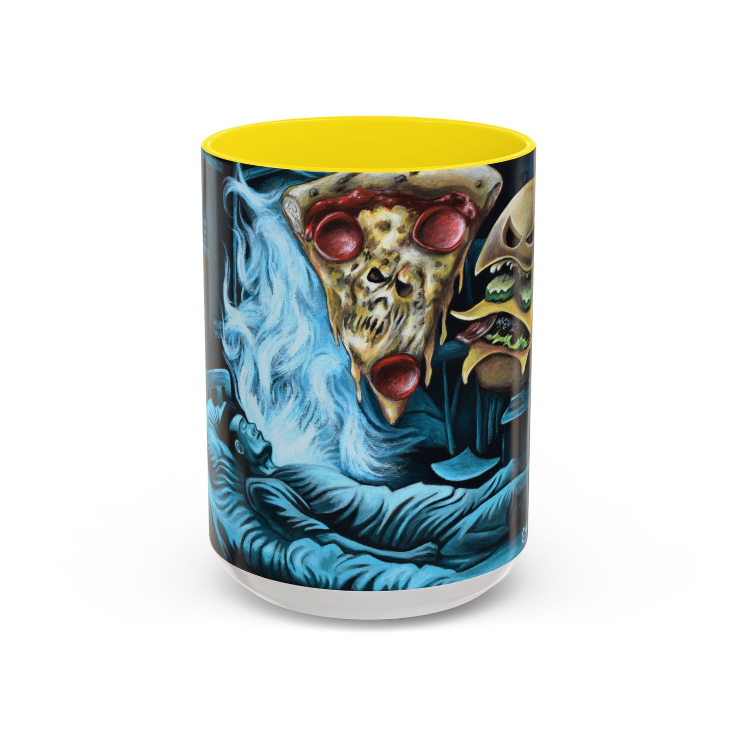 Whimsical Foodie Coffee Mug - Perfect for Pizza and Burger Lovers